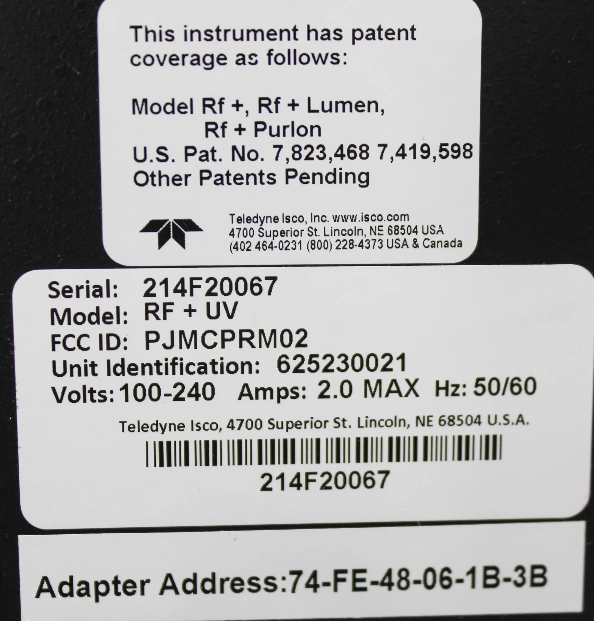 Teledyne CombiFlash RF Plus UV Flash Chromatography System