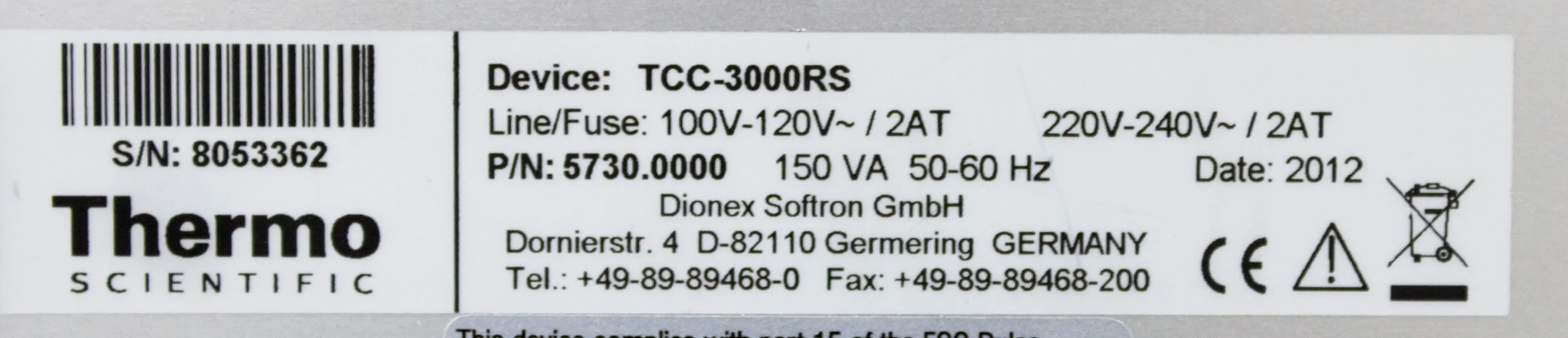 Thermo Scientific Dionex UltiMate 3000 RS HPLC System