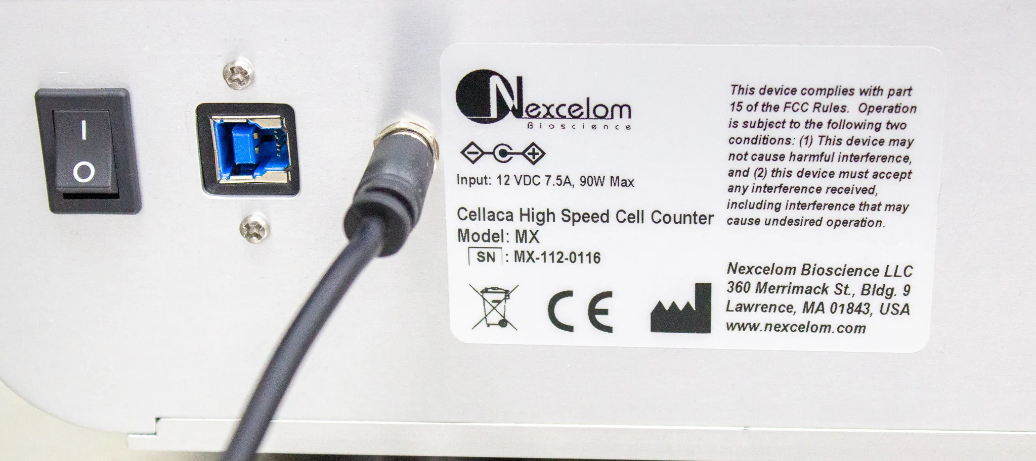 Nexcelom Cellaca MX High Speed Automated Cell Counter