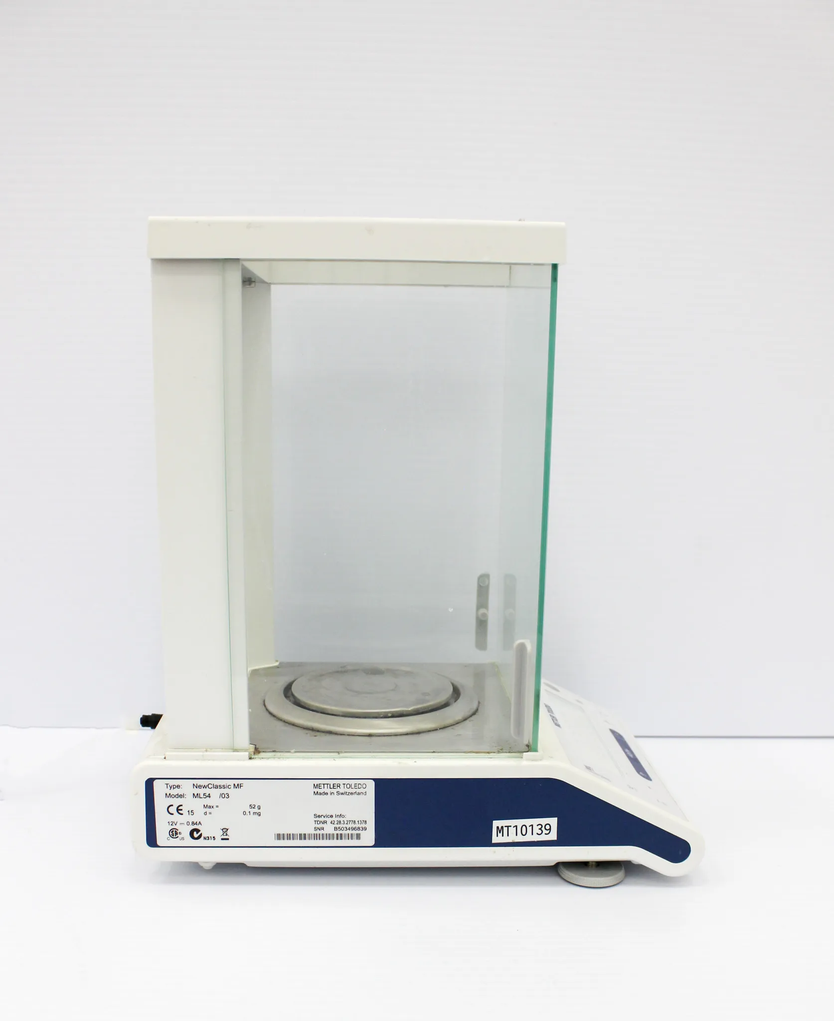 Mettler Toledo New Classic ML54 /03 Analytical Balance MF 52g - 0.1mg