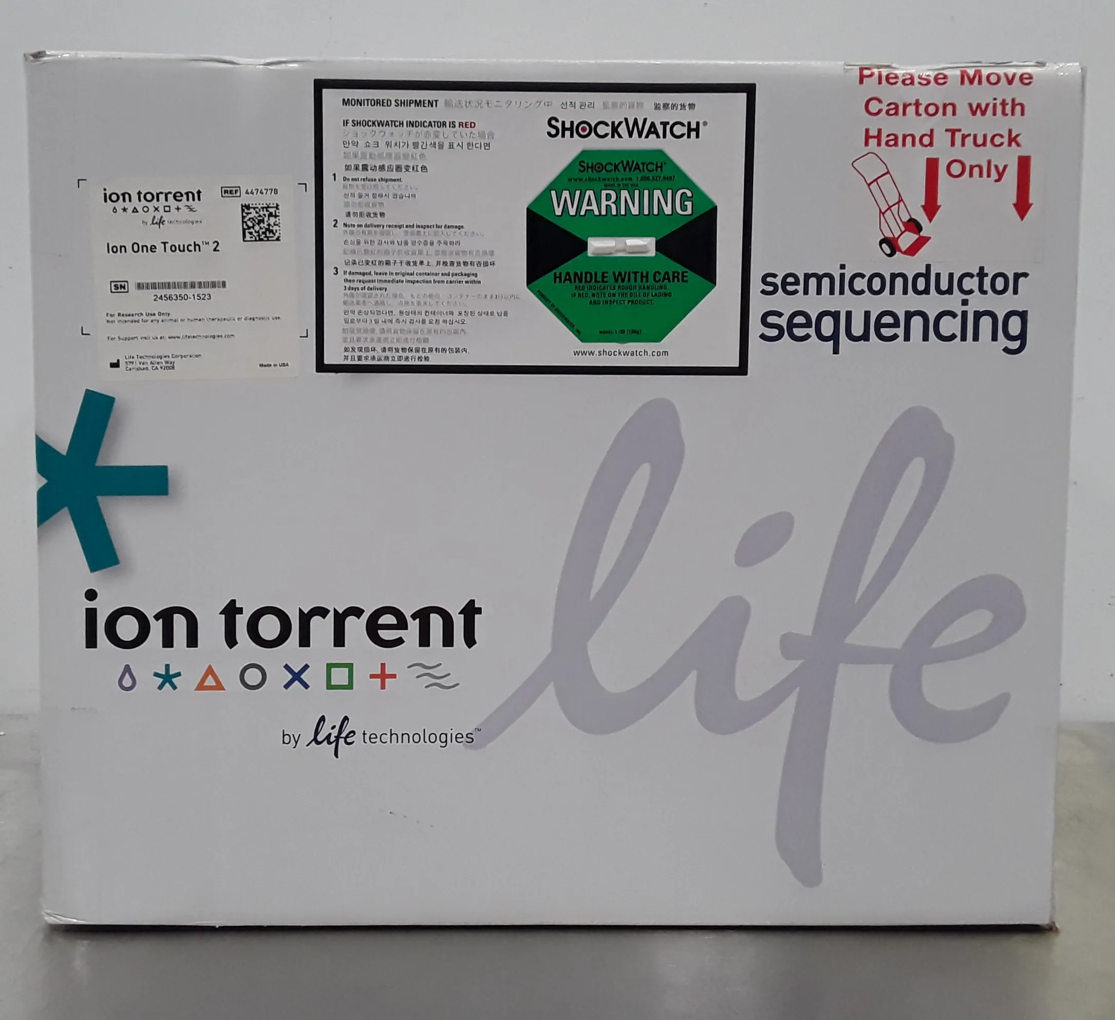 Ion OneTouch 2 Instrument for Ion Semiconductor Chip Template Amplification