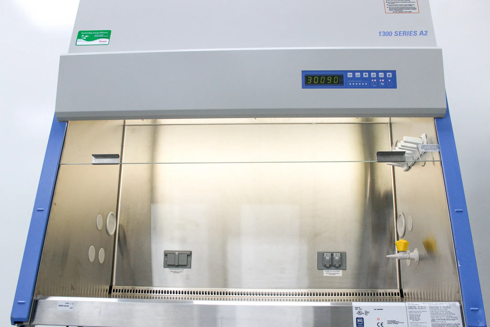 Thermo Scientific 1300 Series Class II Type A2 Biosafety Cabinet with UV Light 4ft Model 1375 Stand