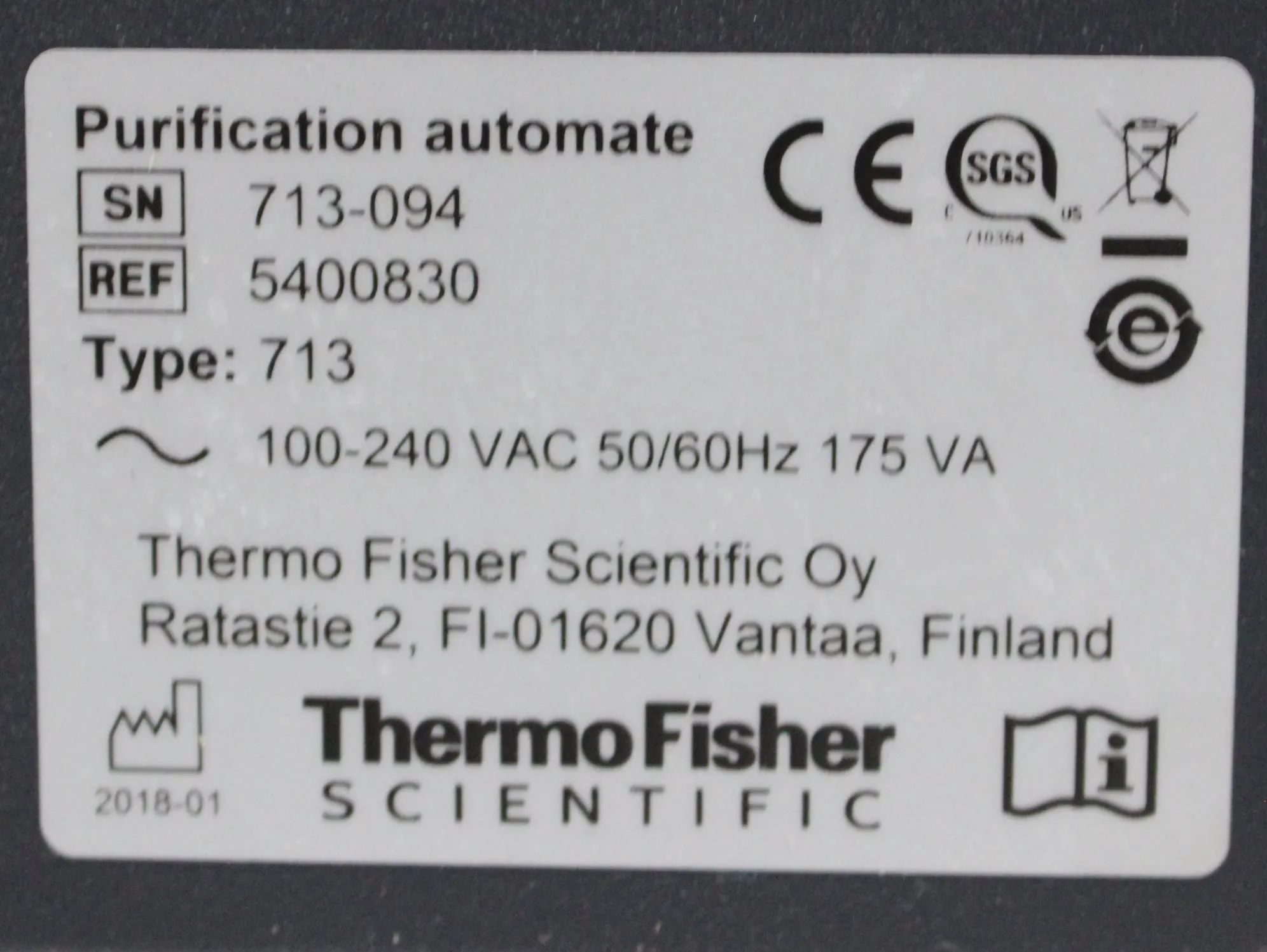 Thermo Fisher DNA Purification System KingFisher Presto 5400830 96DW