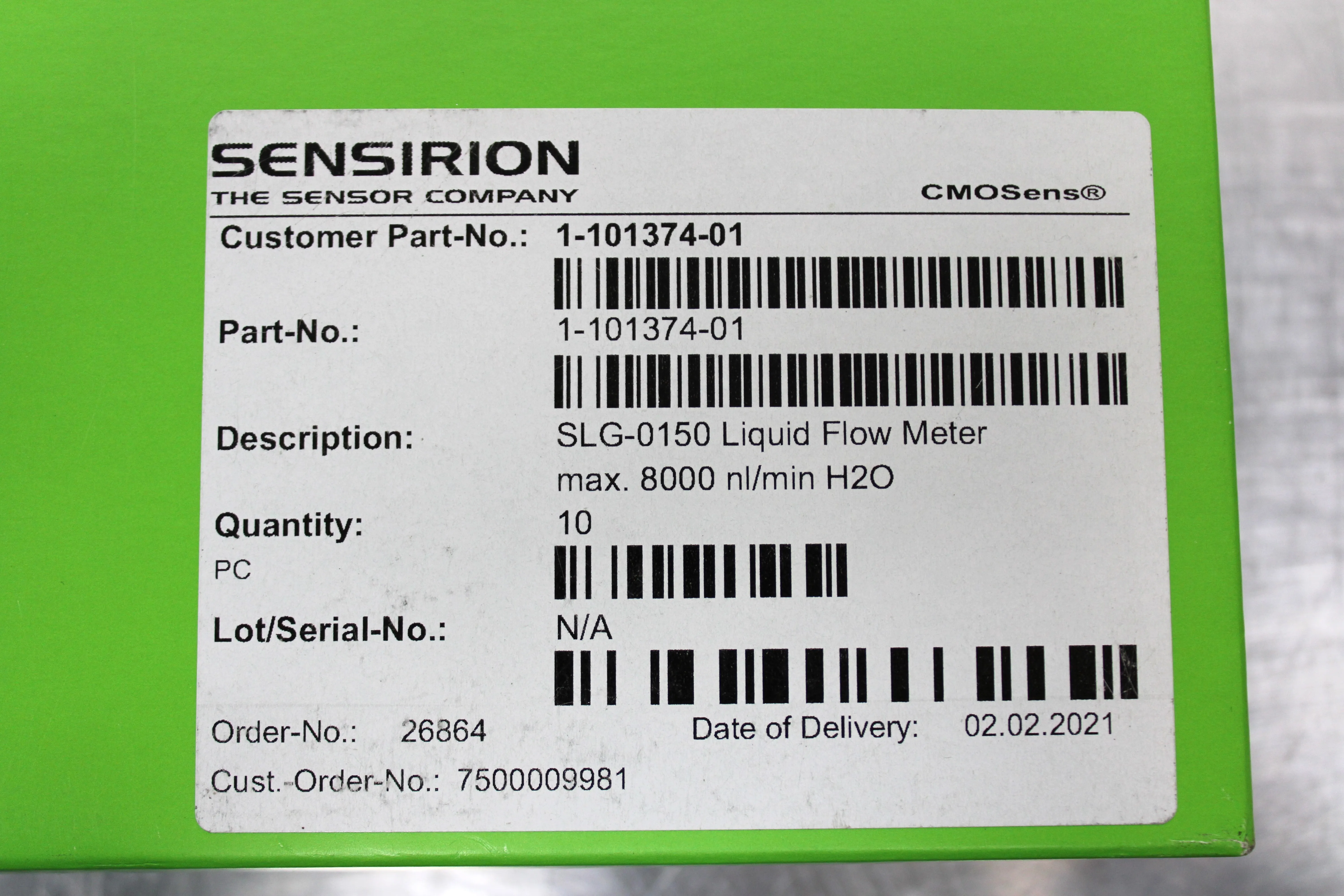 Sensirion SLG-0150 Dynamic Liquid Flow Monitoring - Box with 4 Pieces