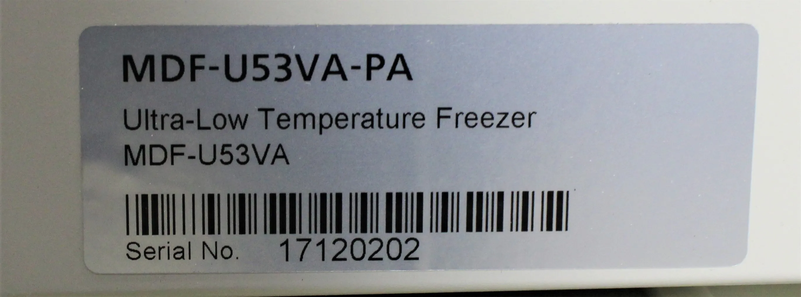 Panasonic MDF-U53VA VIP Series Ultra-Low Temperature Upright Freezer