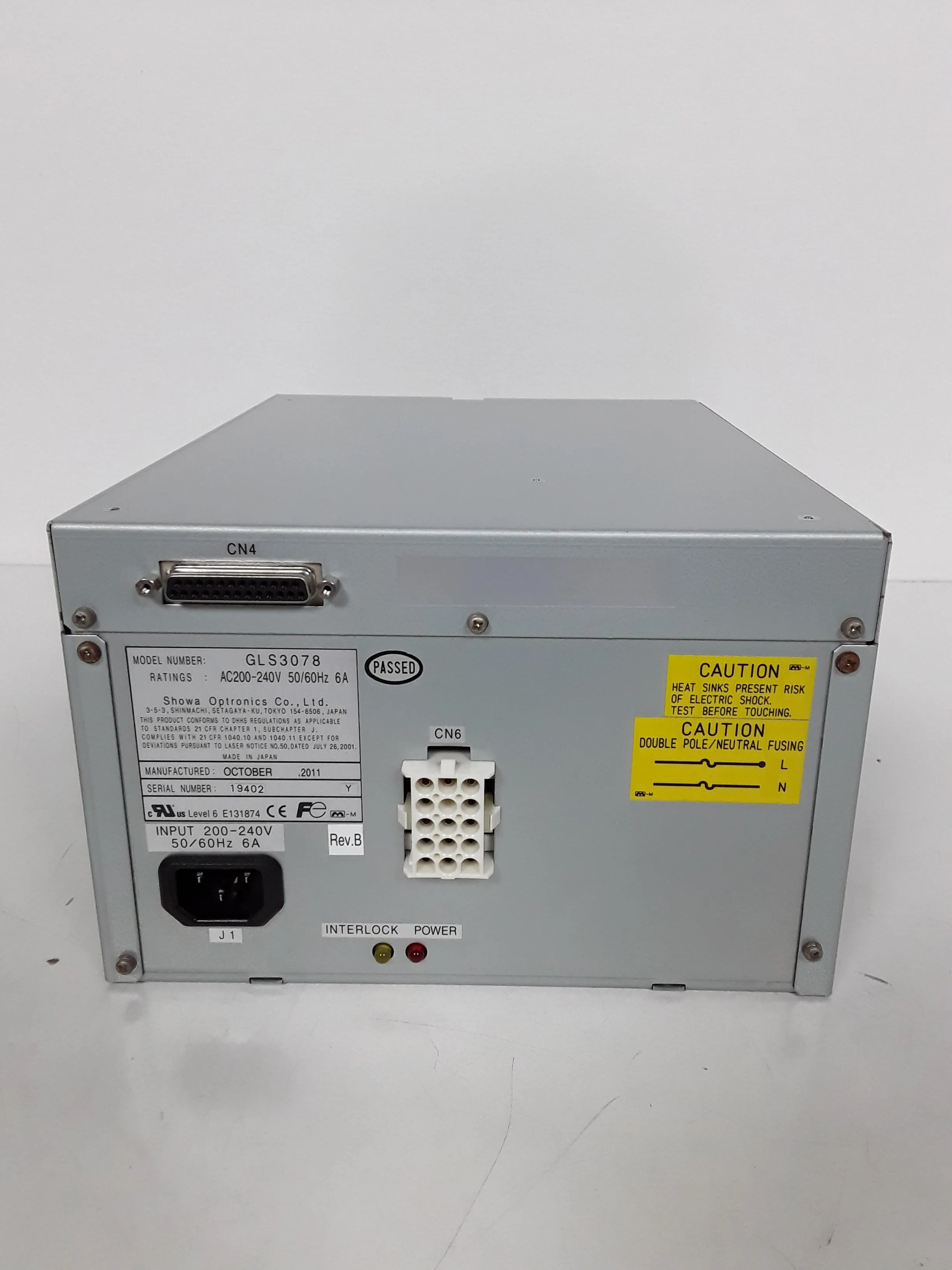 Showa Optronics GLS3078 Laser Power Supply 628-3228