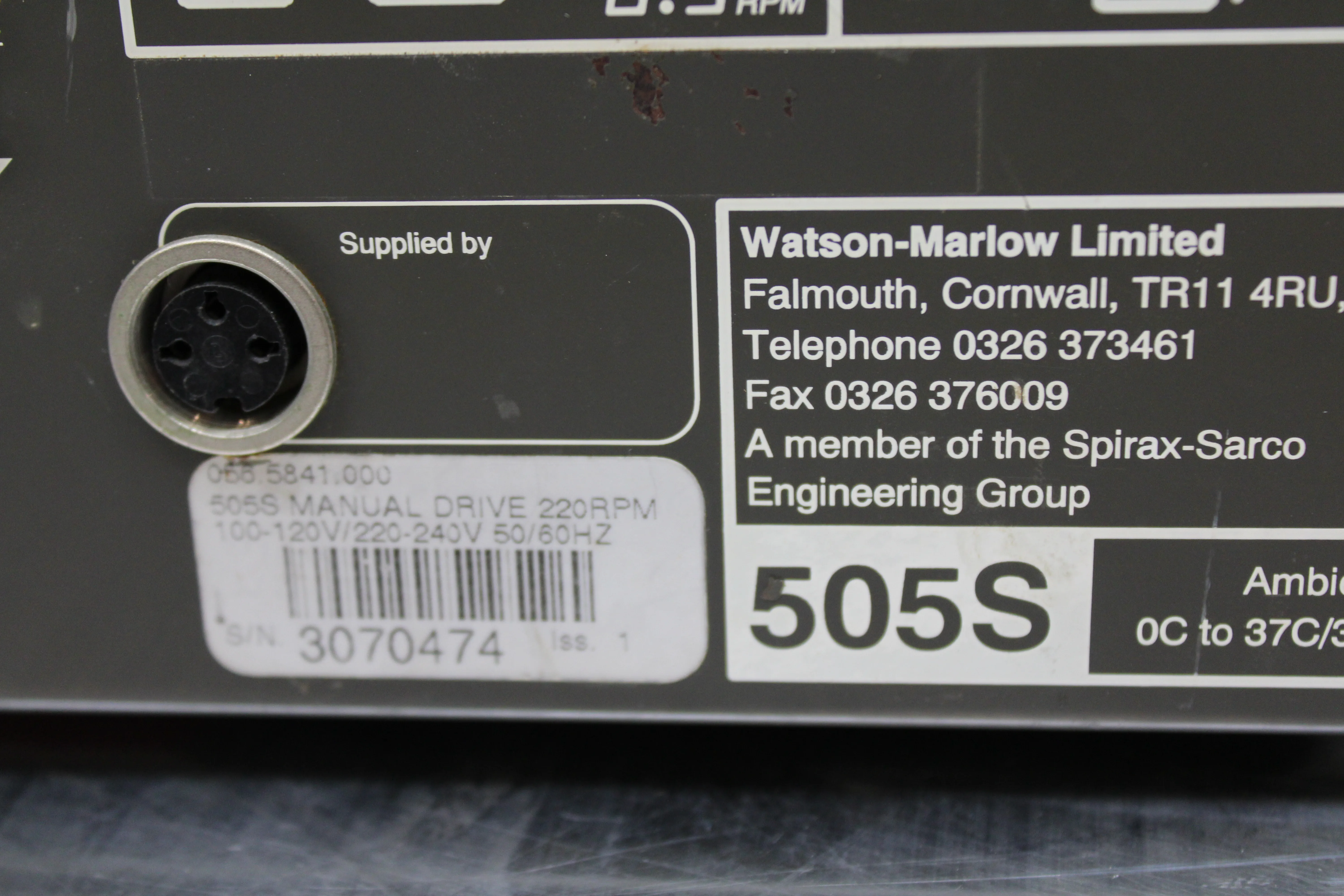 Watson Marlow 505S Peristaltic Pump - Laboratory Liquid Dispensing Equipment