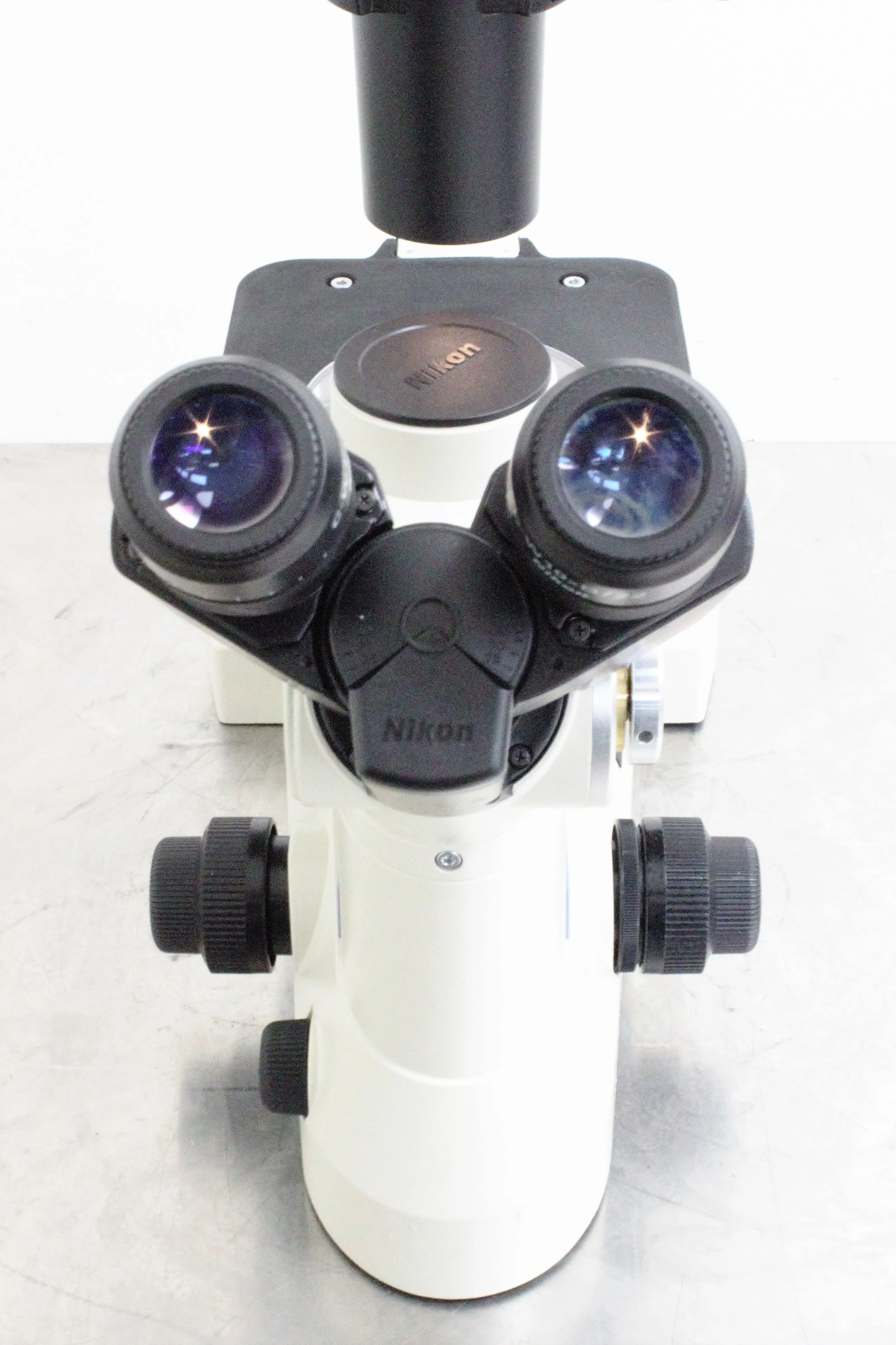 Nikon Eclipse TS100-F Inverted Microscope with Epi-fluorescence, Trinocular Head, and CFI-60 Lenses