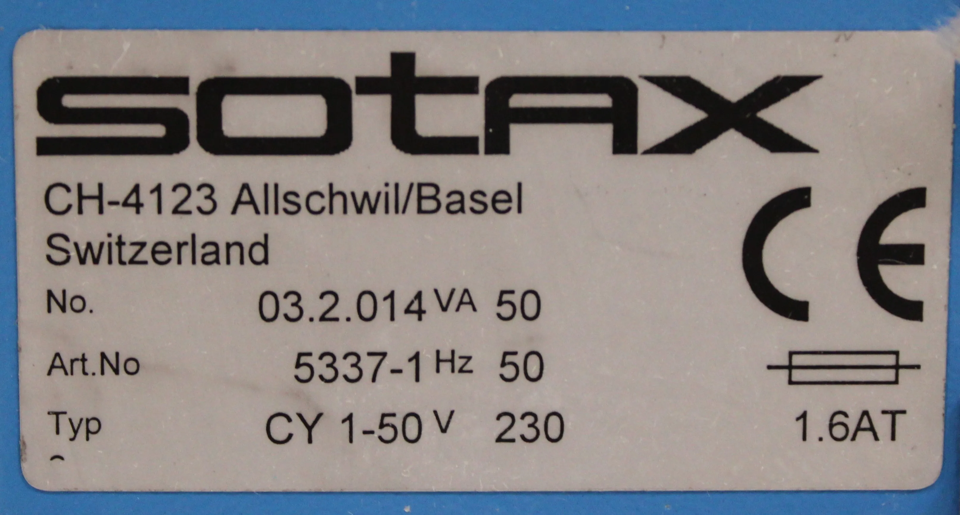 SOTAX CY 1-50V Piston Pump