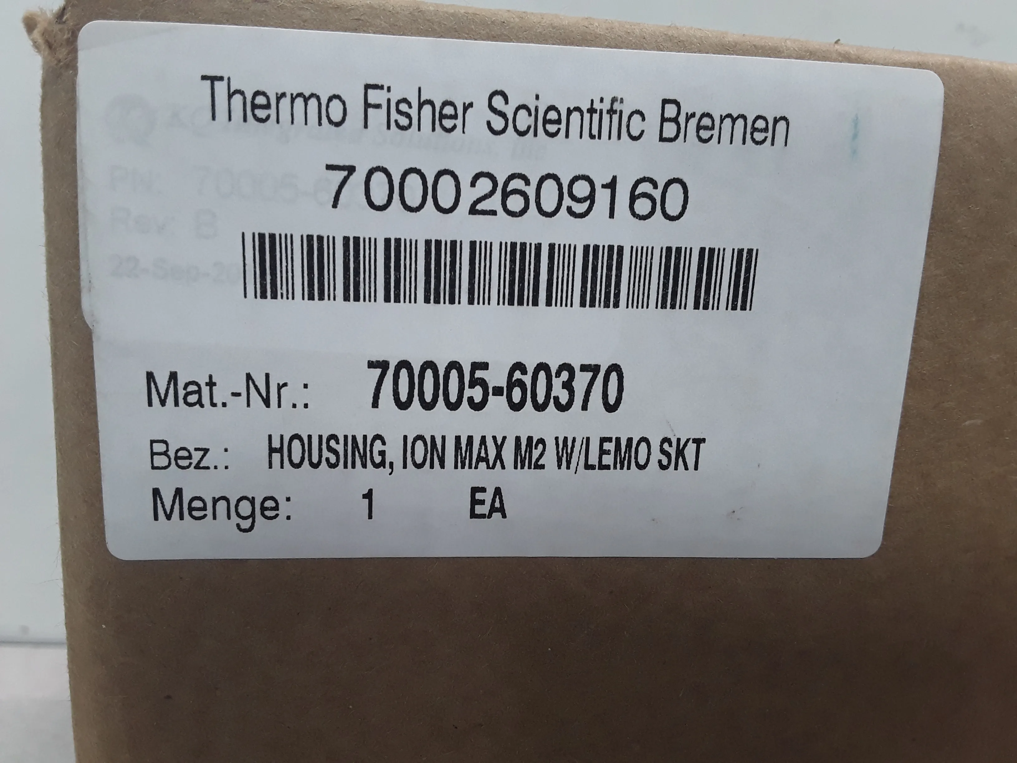 Thermo Fisher Scientific 70005-60370 Ion Max Source Housing