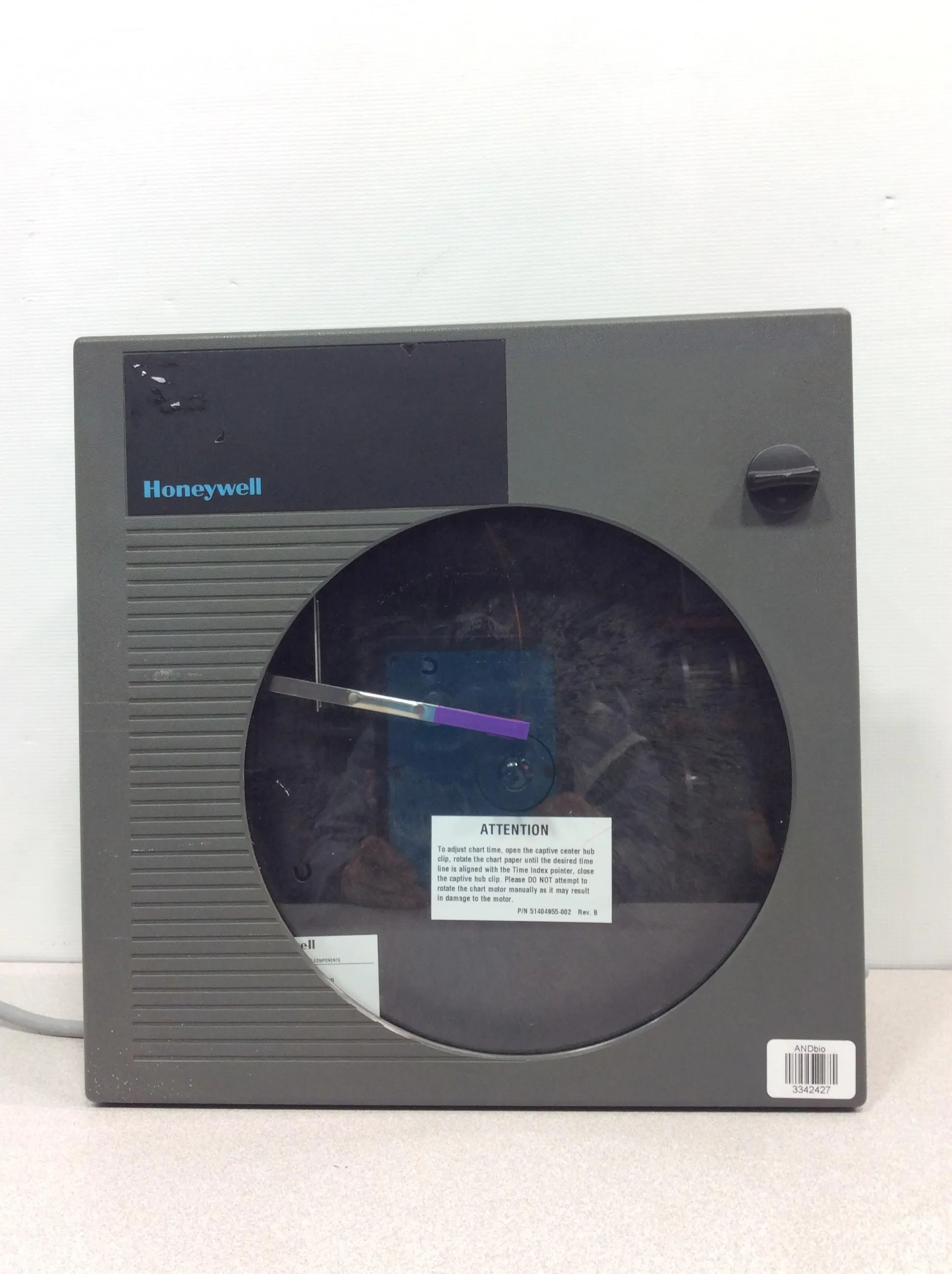 Honeywell DR4300 Circular Chart Recorder Industrial Recorder System, Used, Excellent Condition