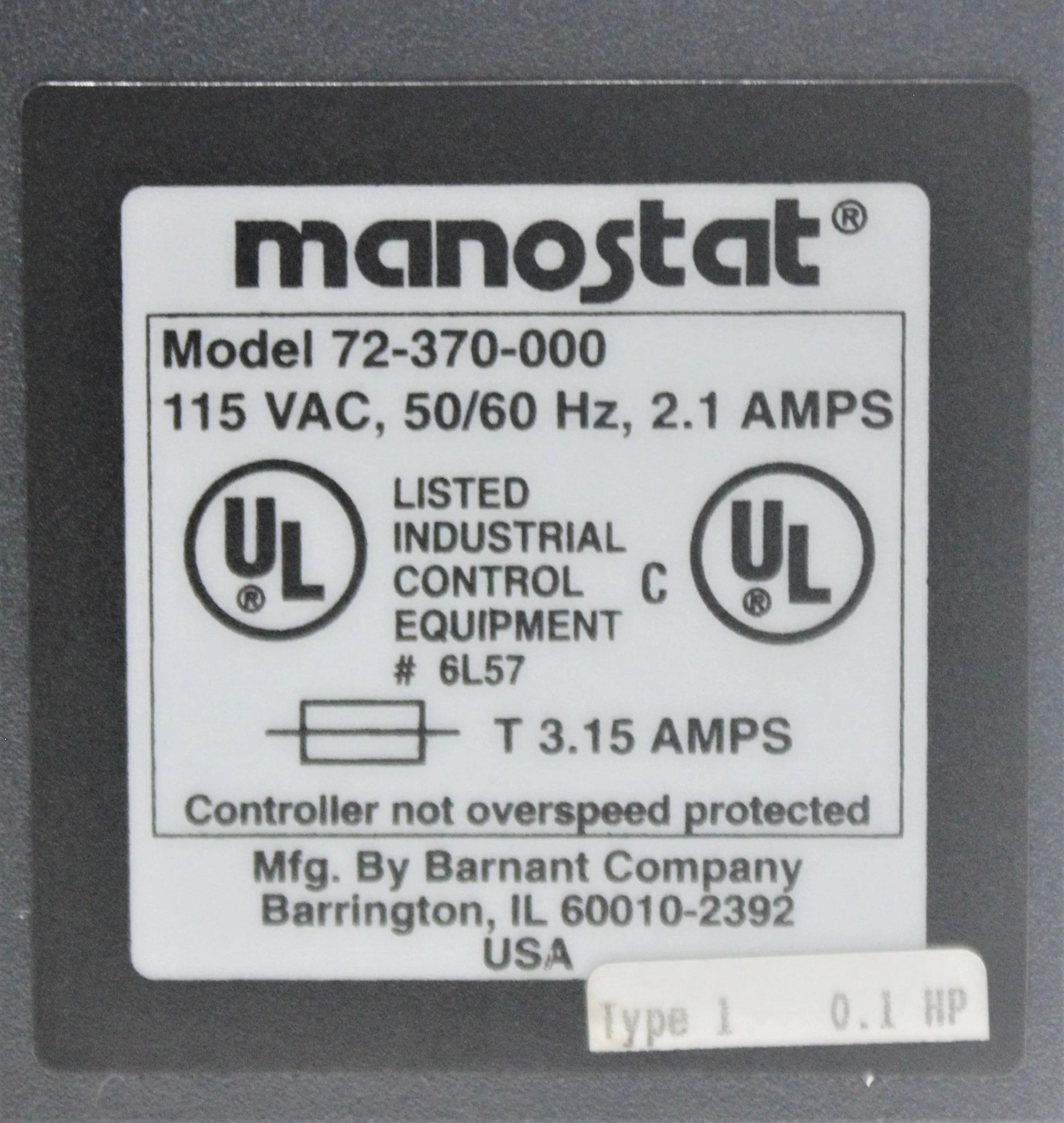 Manostat Preston Varistaltic Pump 72-370-000