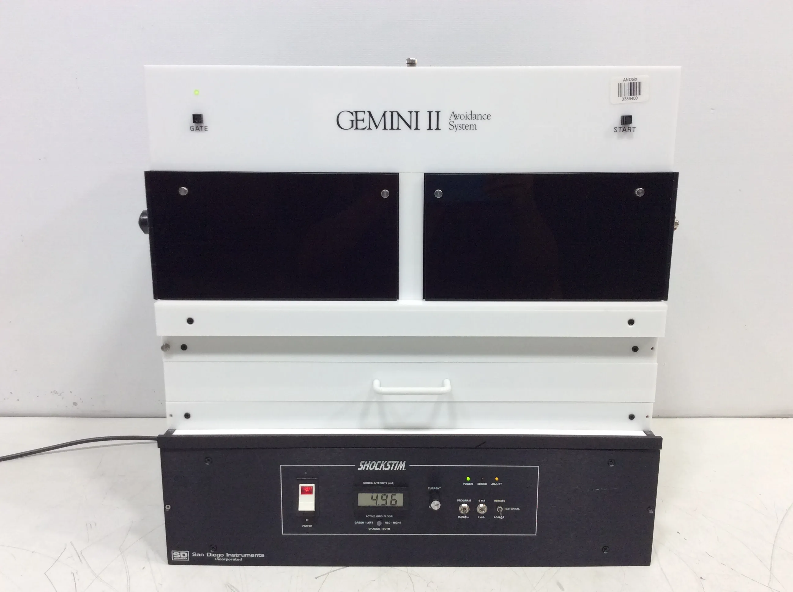 San Diego Instruments Gemini II Avoidance System W/ Shockstim (PCI) Rodent Tester