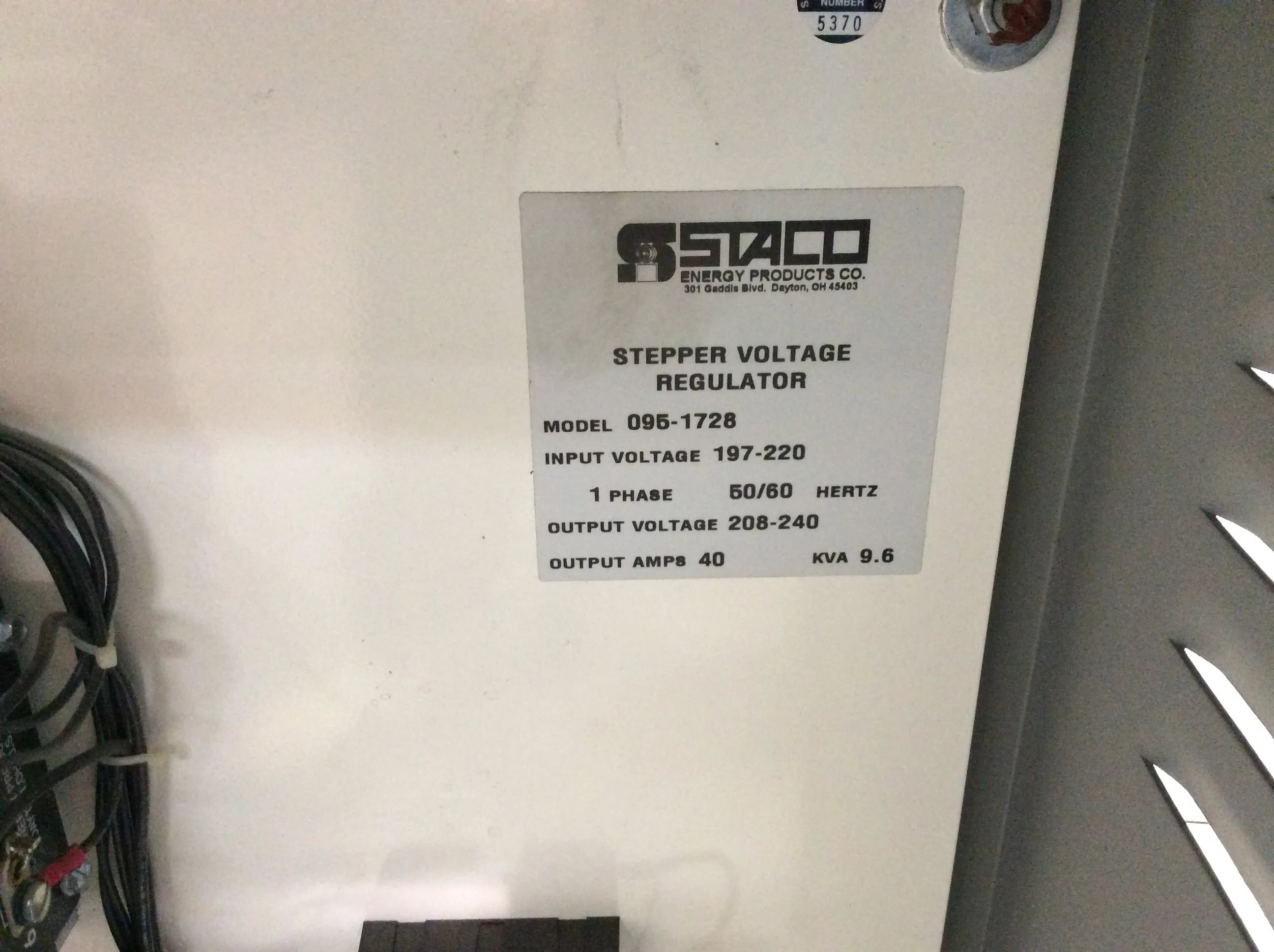 Staco Energy Products Stepper Voltage Regulator 095-1728 (Lot of 6)