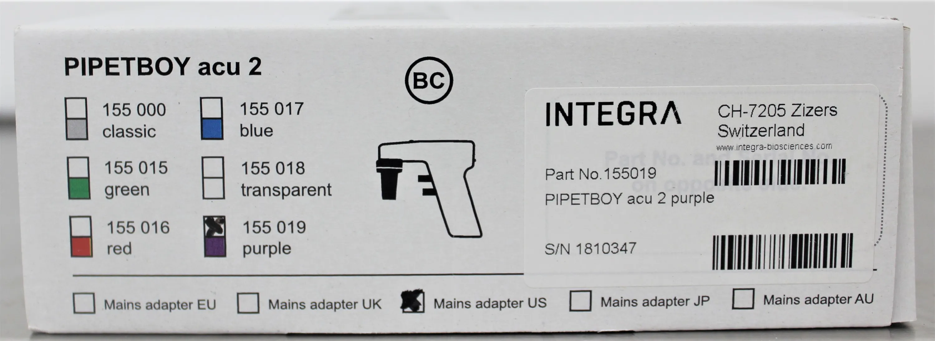 Integar Biosciences Pipetboy 2 Pipet - Lightweight Single-Channel Dispenser for Safe and Accurate Liquid Handling