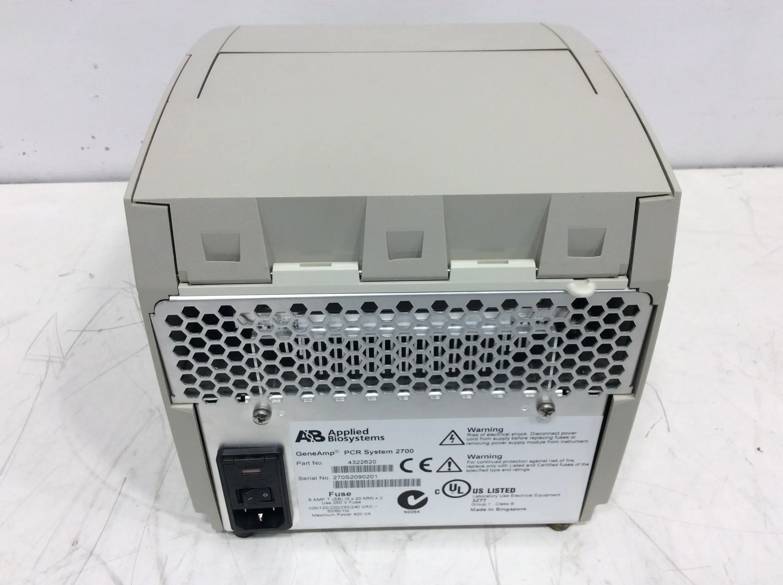 Applied Biosystems GeneAmp PCR System 2700 for Nucleic Acid Amplification