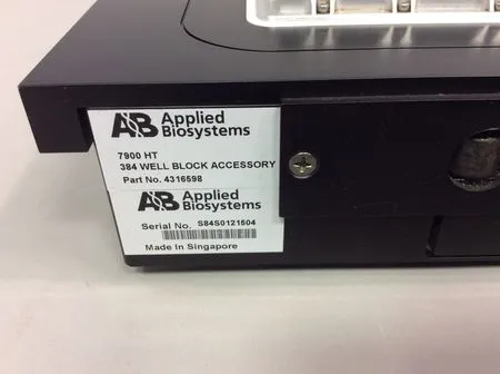 Used Applied Biosystems 7900 HT 384 Well Block Accessory #4316598