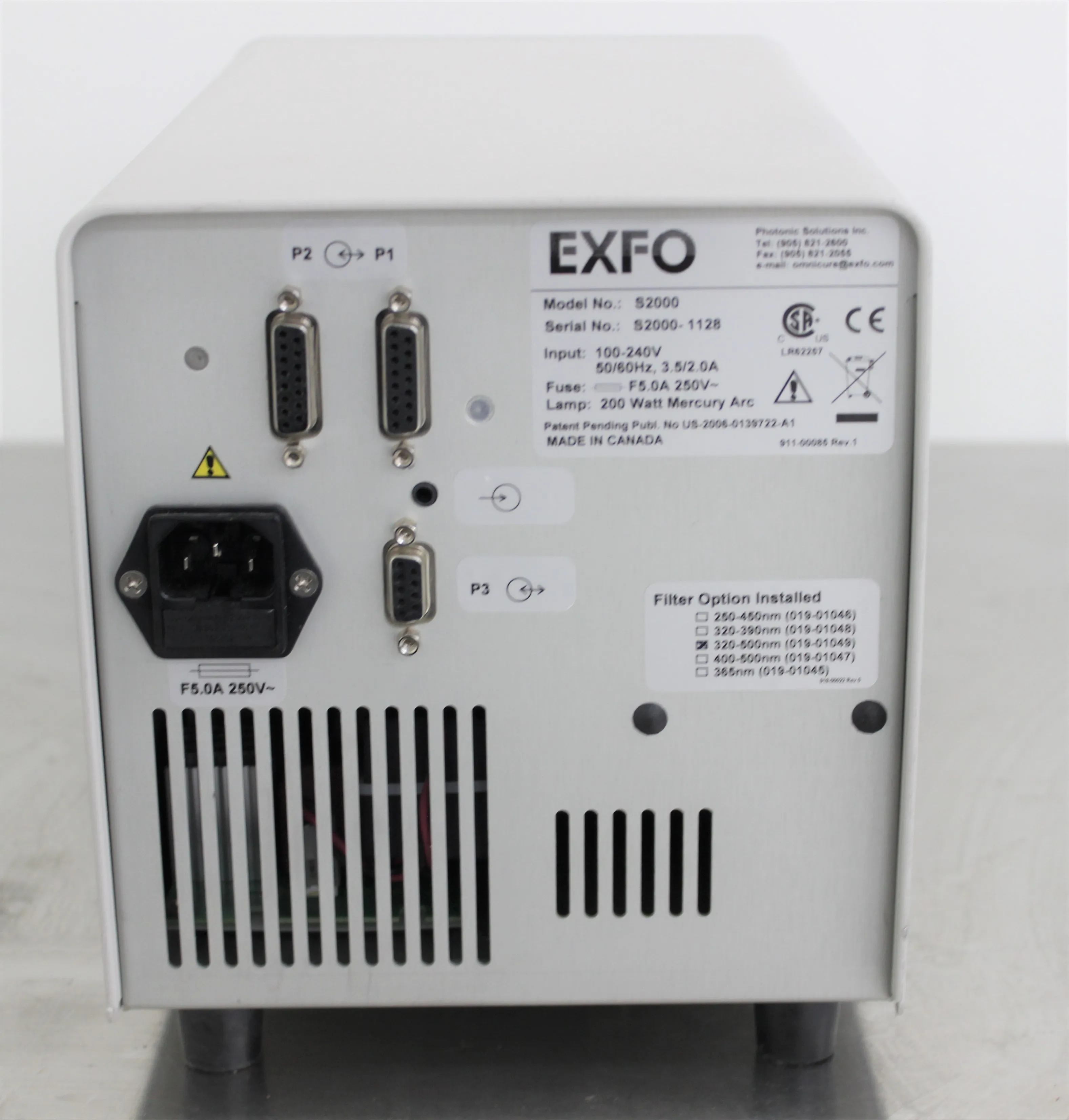 EXFO OmniCure S2000 UV Curing Bonding System