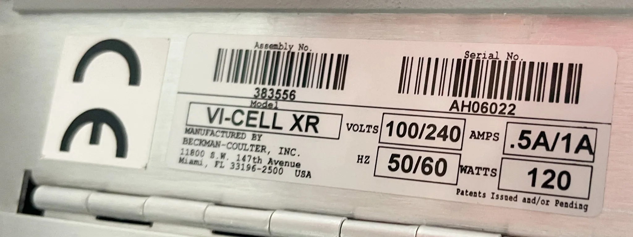 Beckman Coulter VI-Cell XR Cell Viability Analyzer