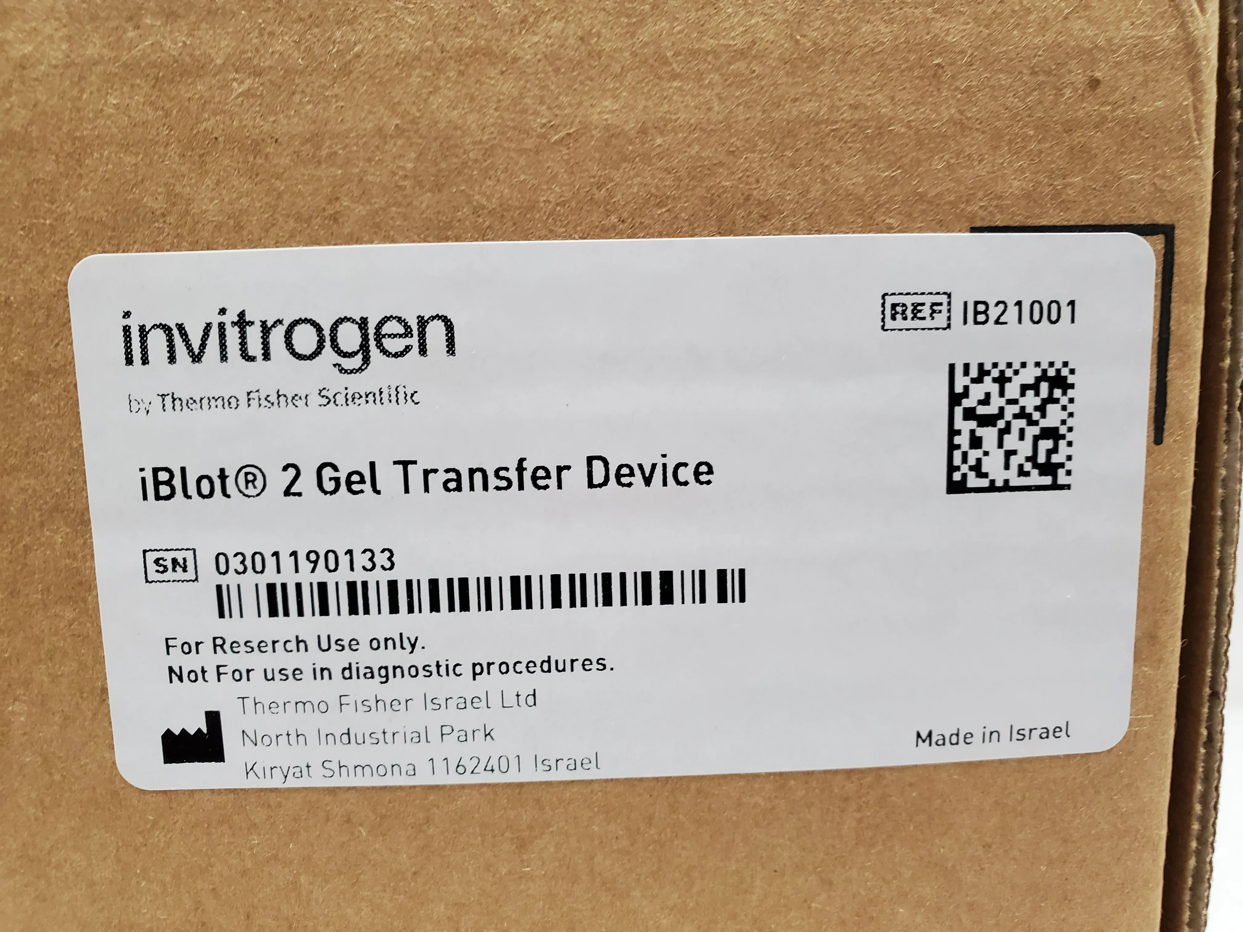 Invitrogen iBlot 2 Gel Transfer Device IB21001