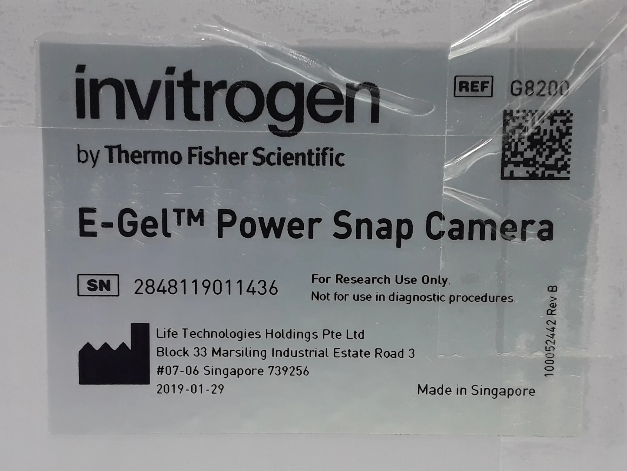 Thermo Fisher E-Gel Power Snap Camera G8200 - New other