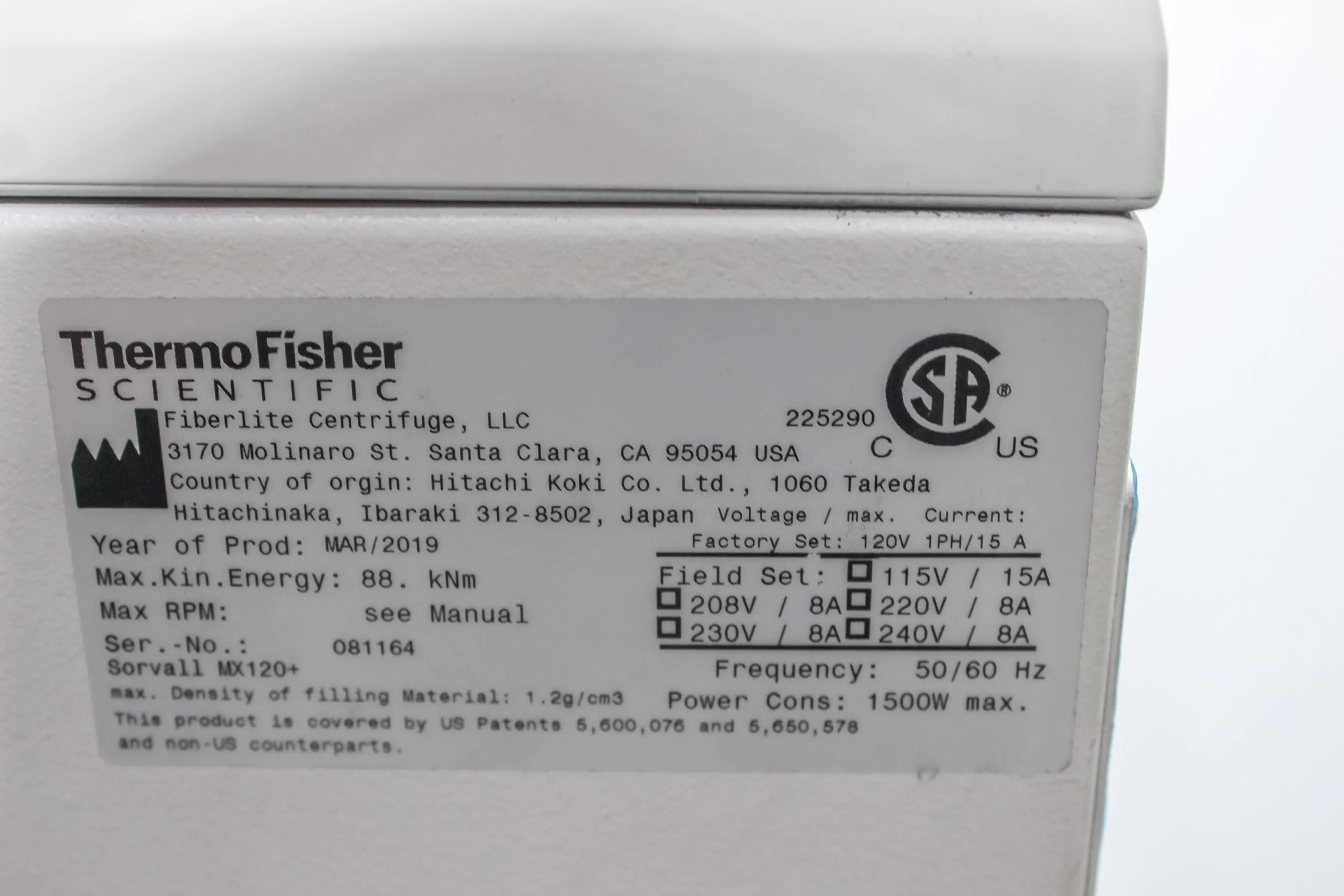 Thermo Fisher Sorvall MX120+ Micro-ultracentrifuge