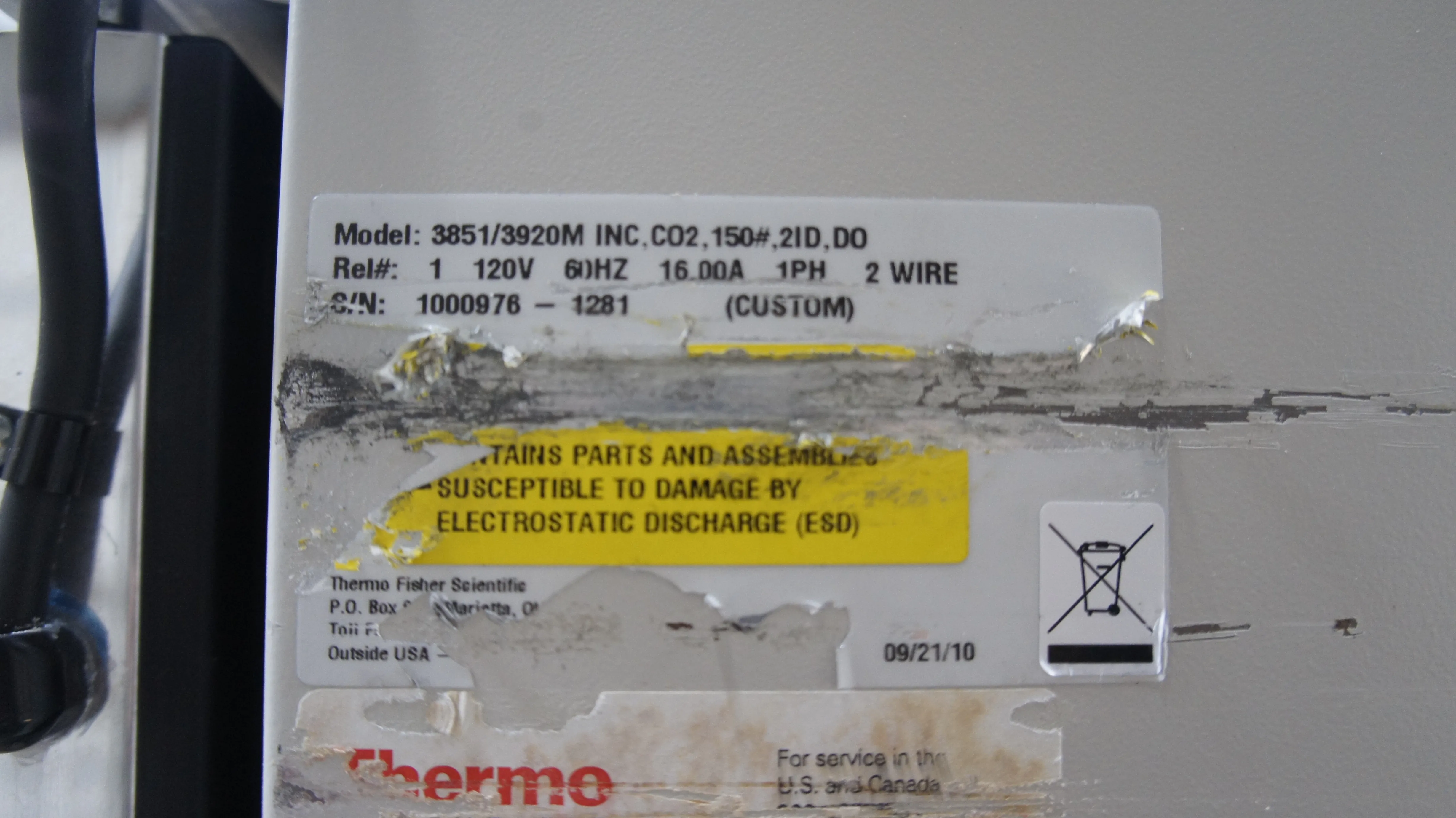 Thermo Scientific Forma Environmental Chamber  3920 FOB: Frederick, MD