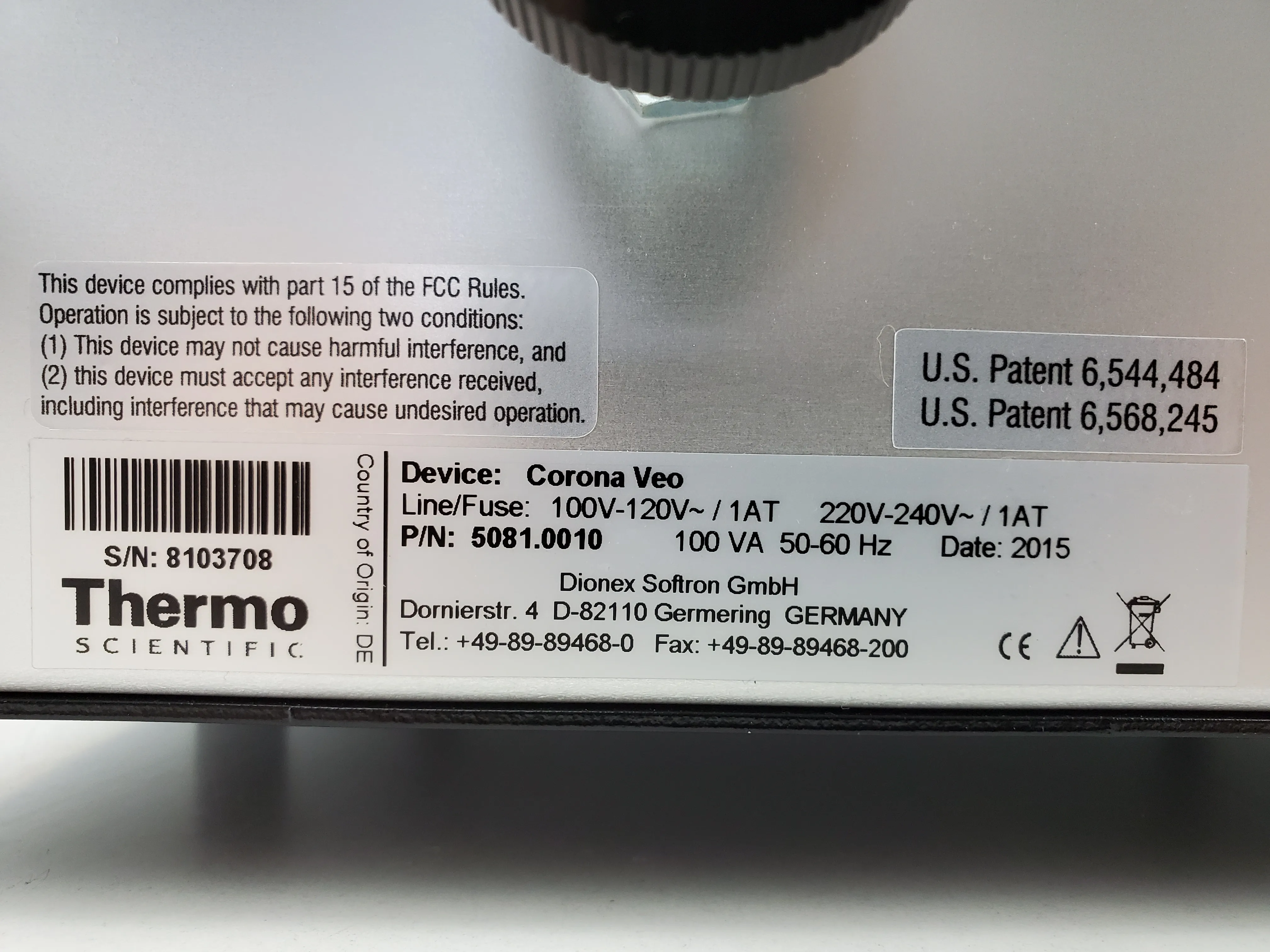 Thermo Scientific Dionex Corona Veo Charged Aerosol Detector CORONA VEO