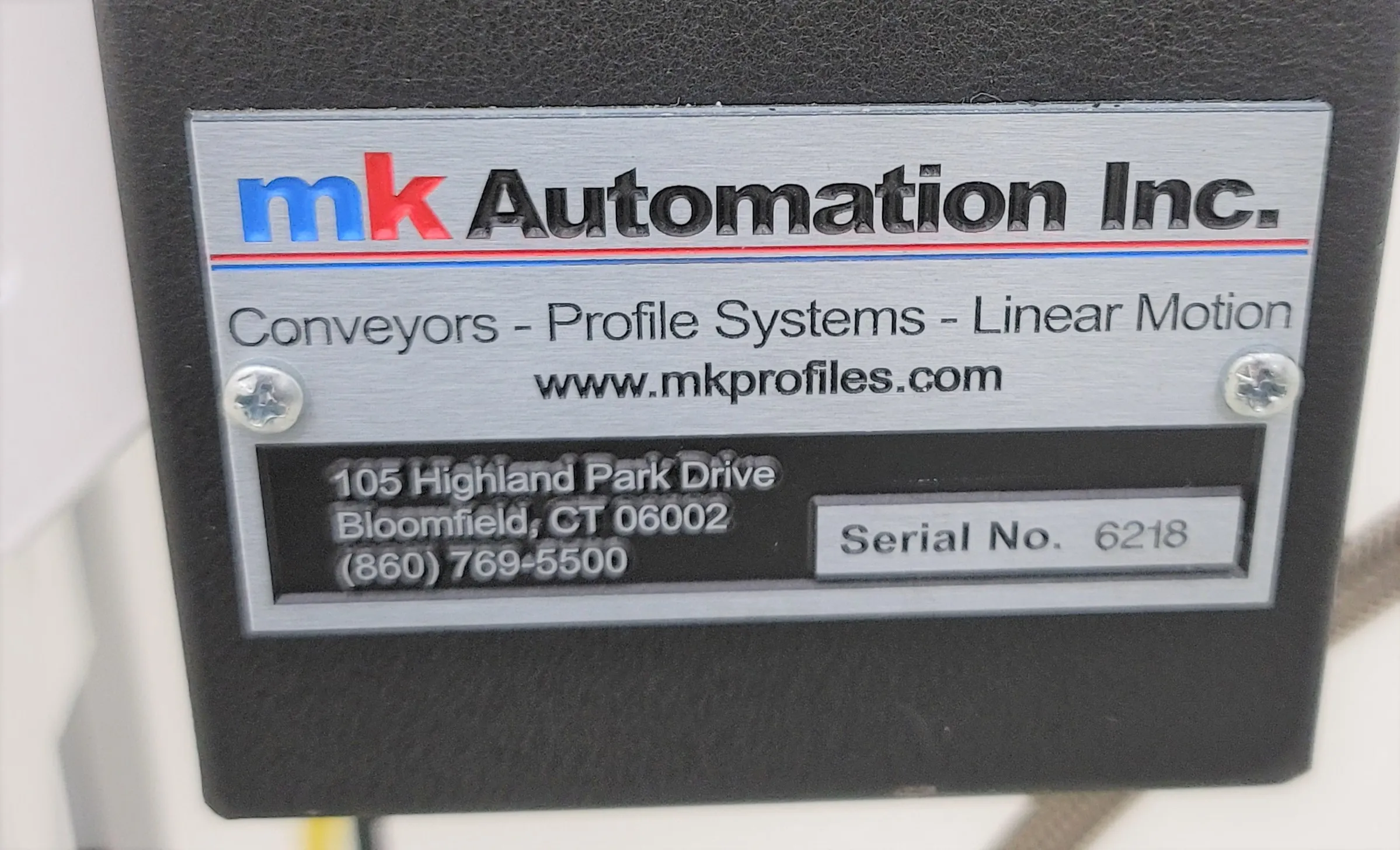 MK Automation Inc 3.5 Ft Conveyor System