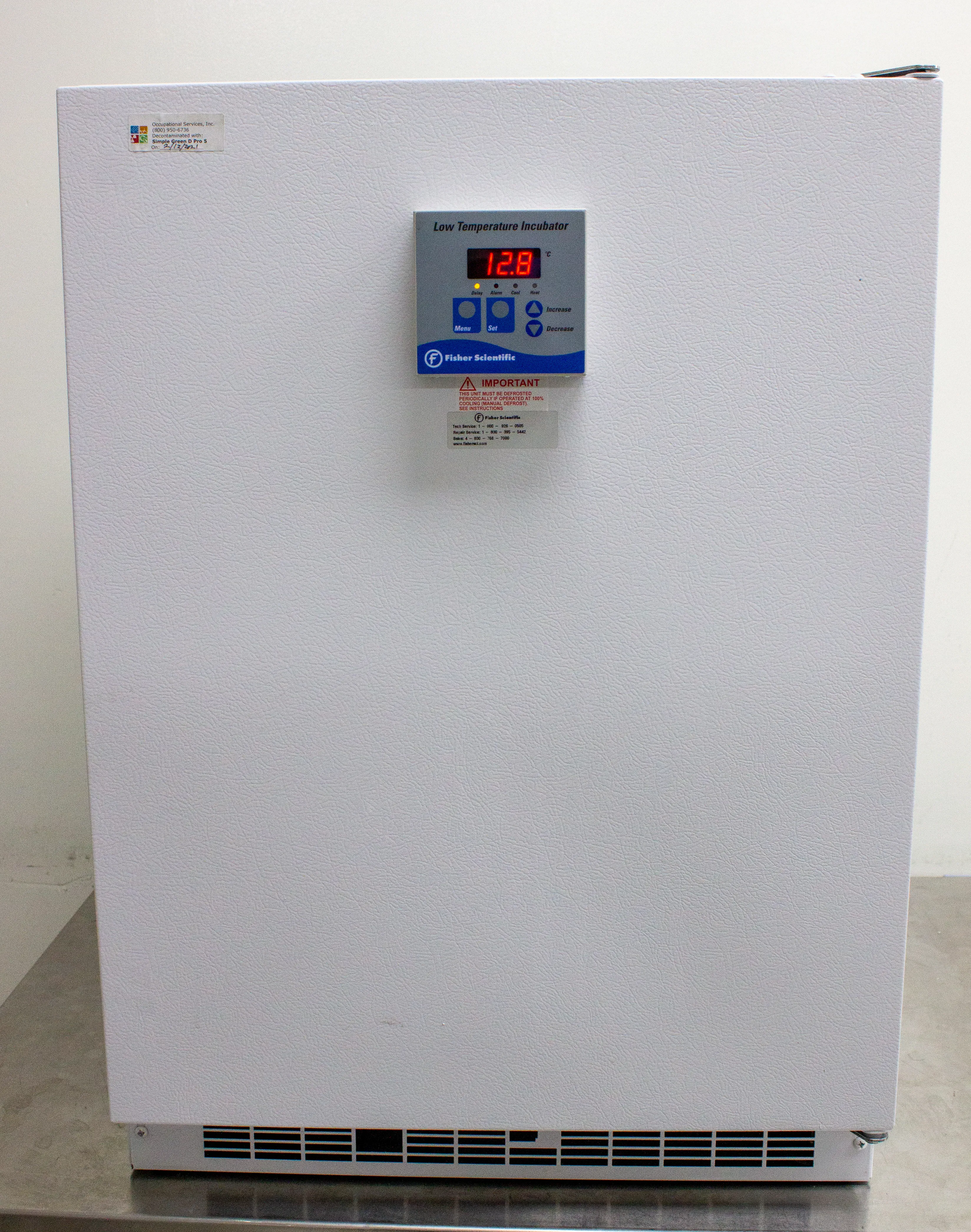 Fisher Scientific Isotemp Undercounter BOD Refrigerated Incubator Model 97990E