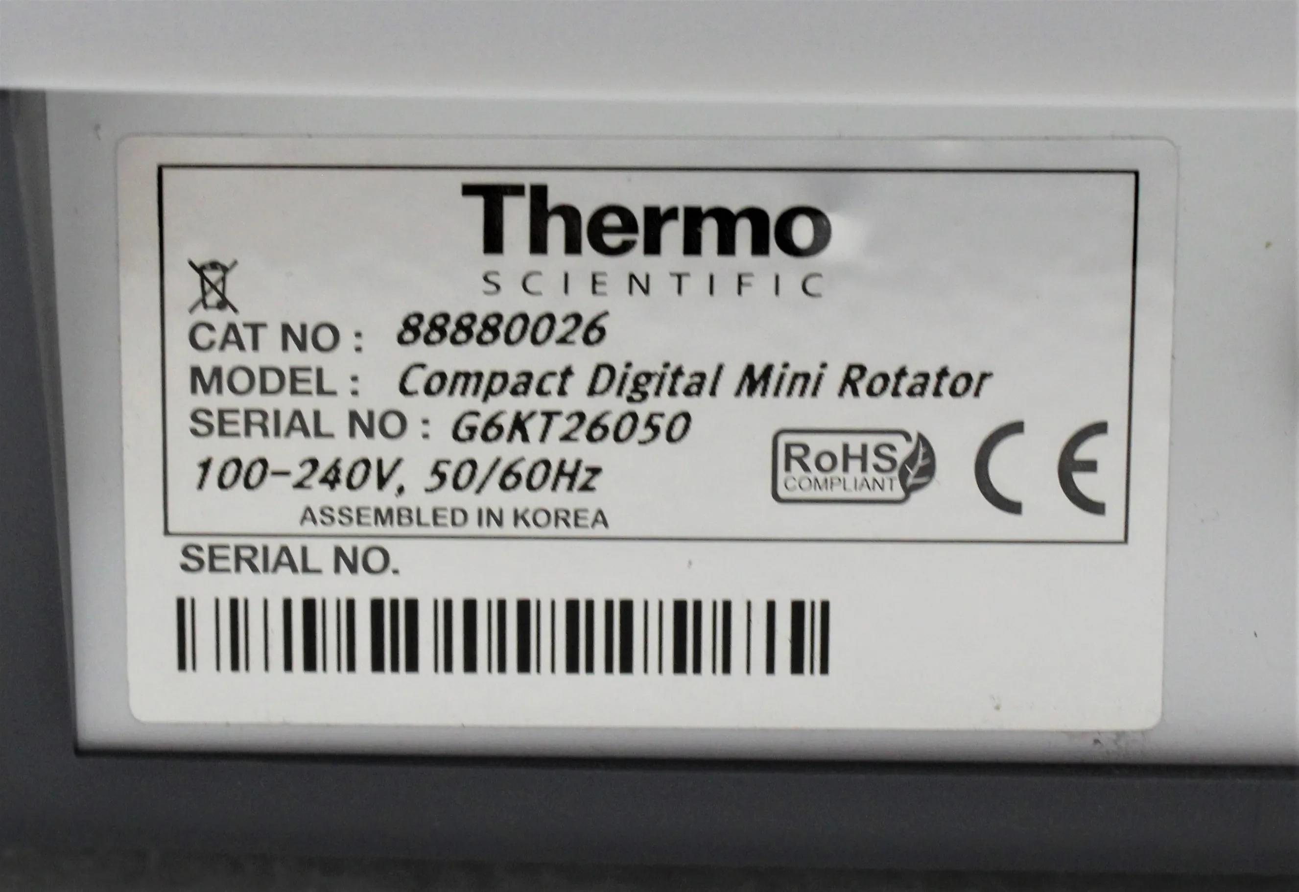 Thermo Scientific Compact Digital Mini Rotator - Used Laboratory Equipment