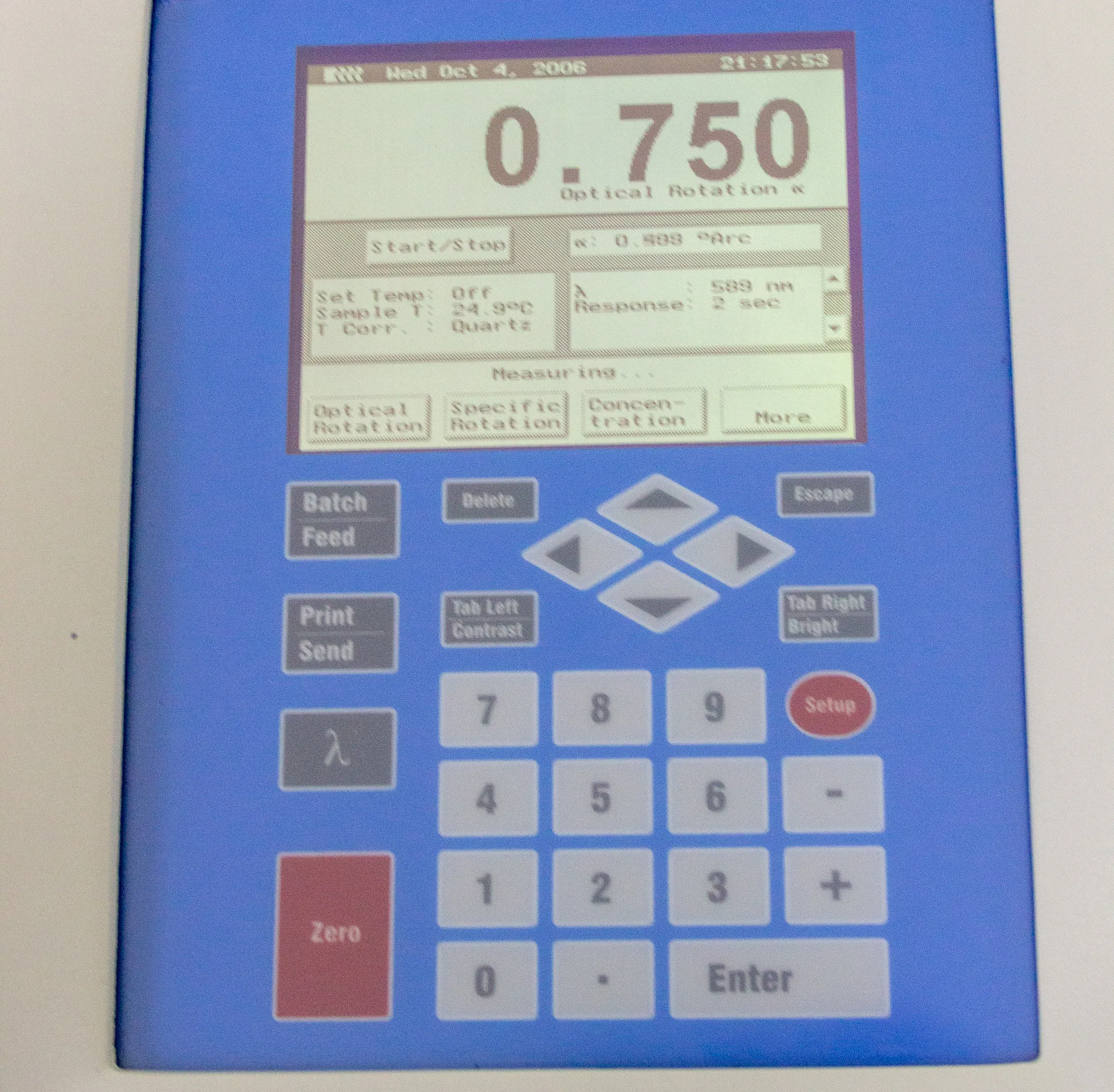 Rudolph Research Analytical Automatic Polarimeter A20766 APV/6W