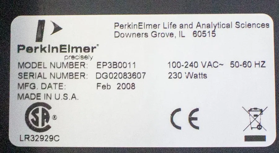 PerkinElmer P3 Evolution P3 Precision Pipetting Platform EP3B0011 Liquid Handler