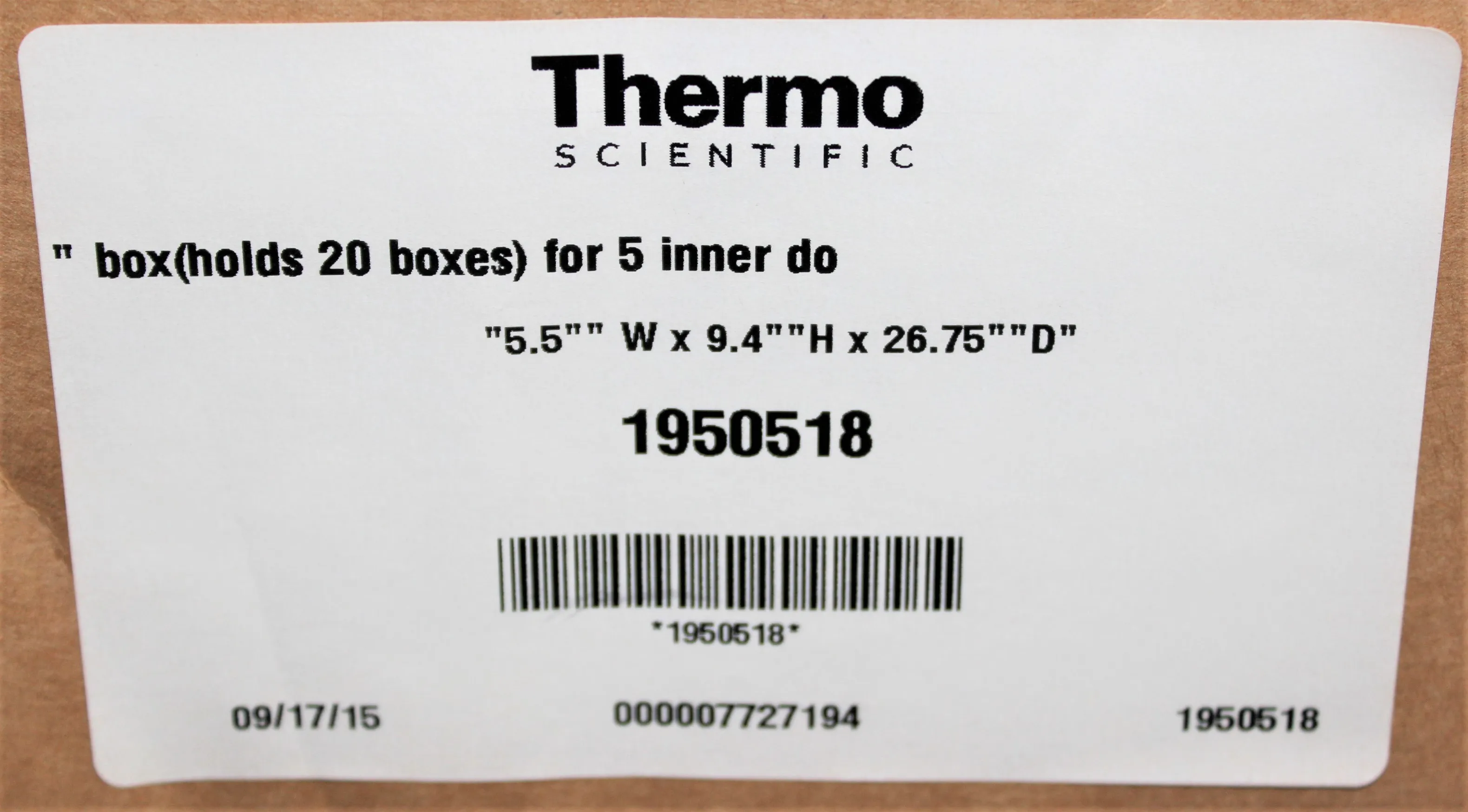 Thermo Scientific 20 Place Freezer Racks 1950518