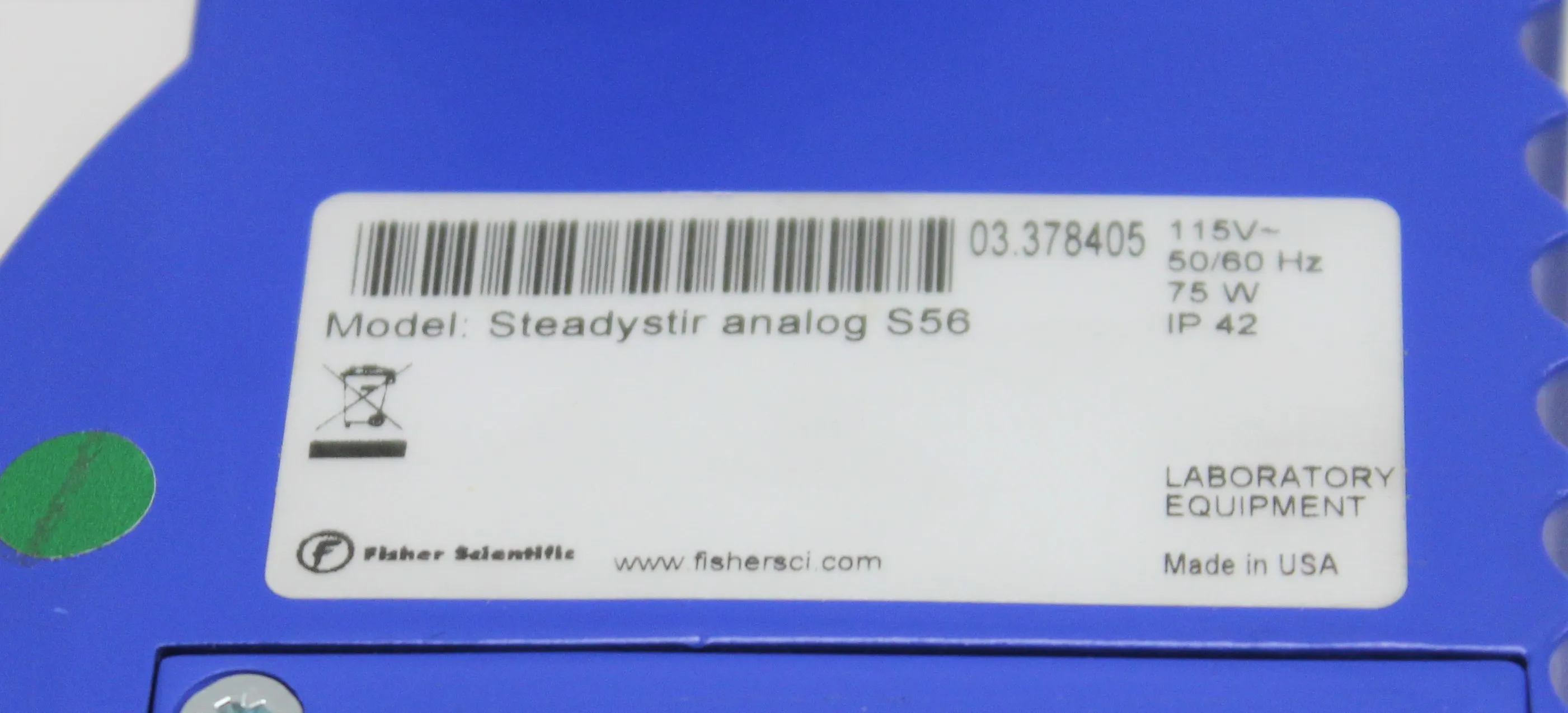 Fisher Scientific Steadystir Analog S56 Overhead Stirrer