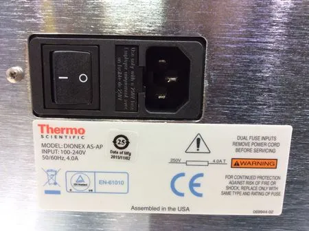 Thermo Scientific Dionex AS-AP Autosampler for Ion Chromatography w/accessories