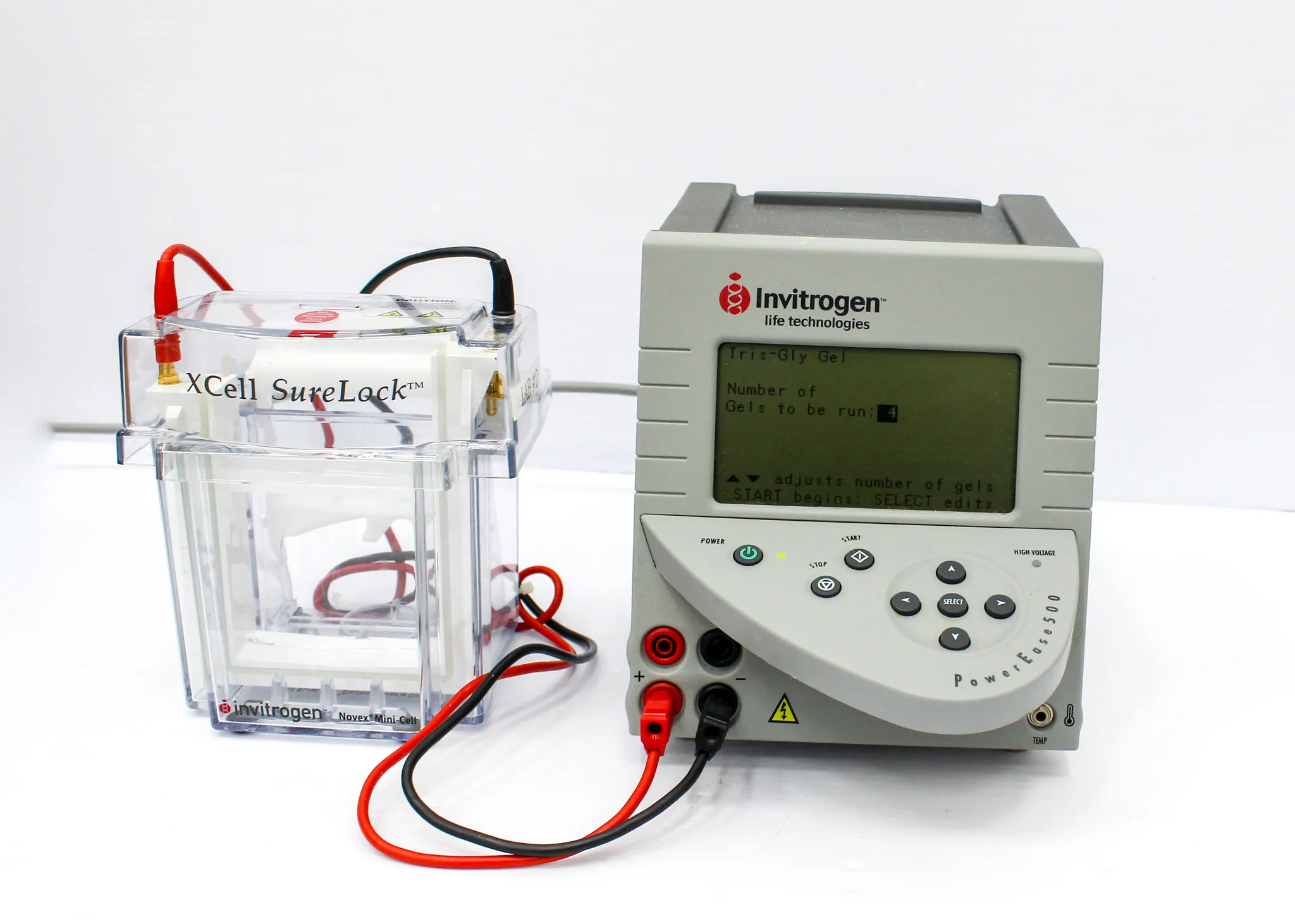 Invitrogen PowerEase 500 and Xcell SureLock Electrophoresis Cell System