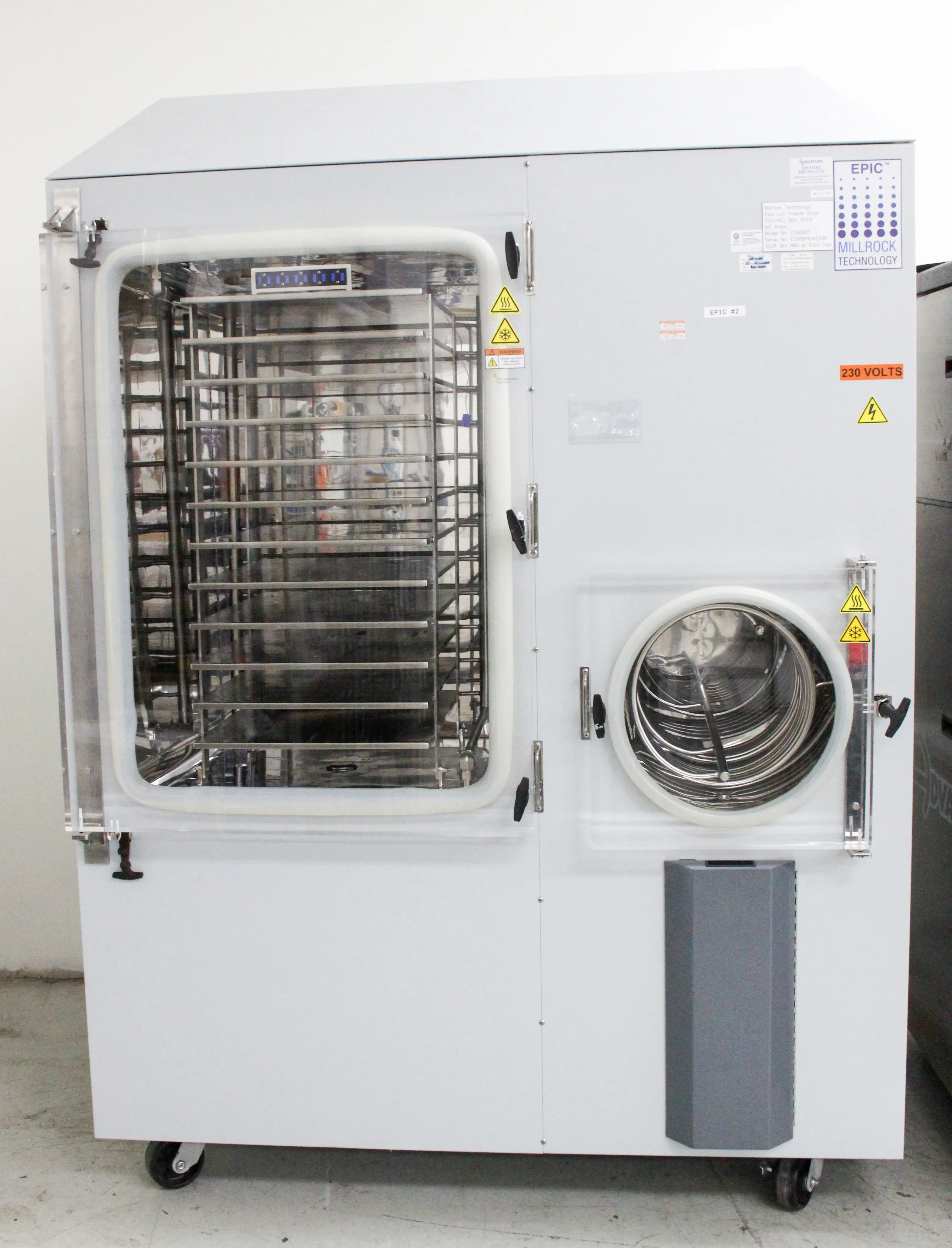 Millrock EPIC Freeze Dryer ES85B11 w/ Advantage Chiller MG4ABLA