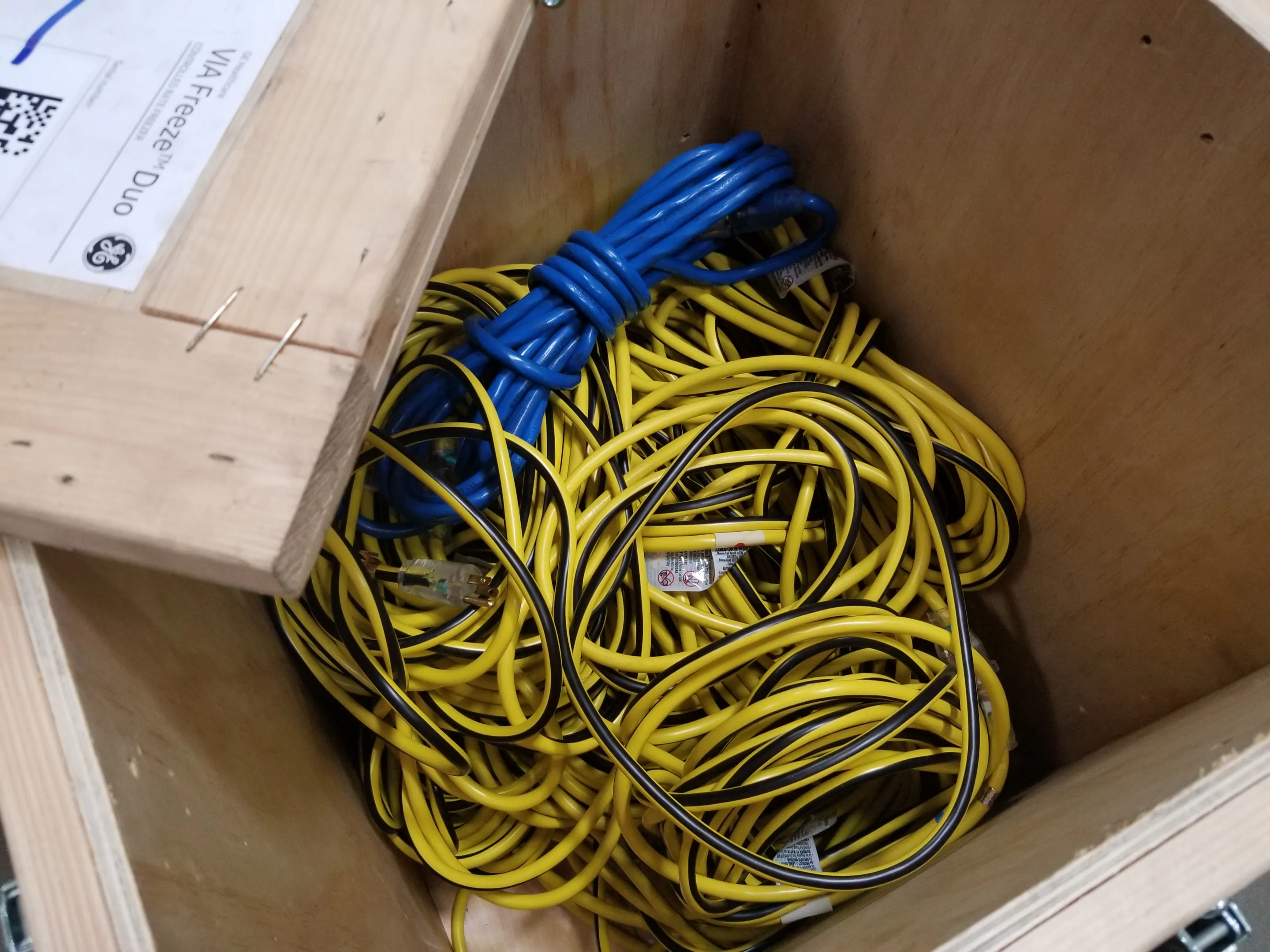 Used Crate of Extension Cords