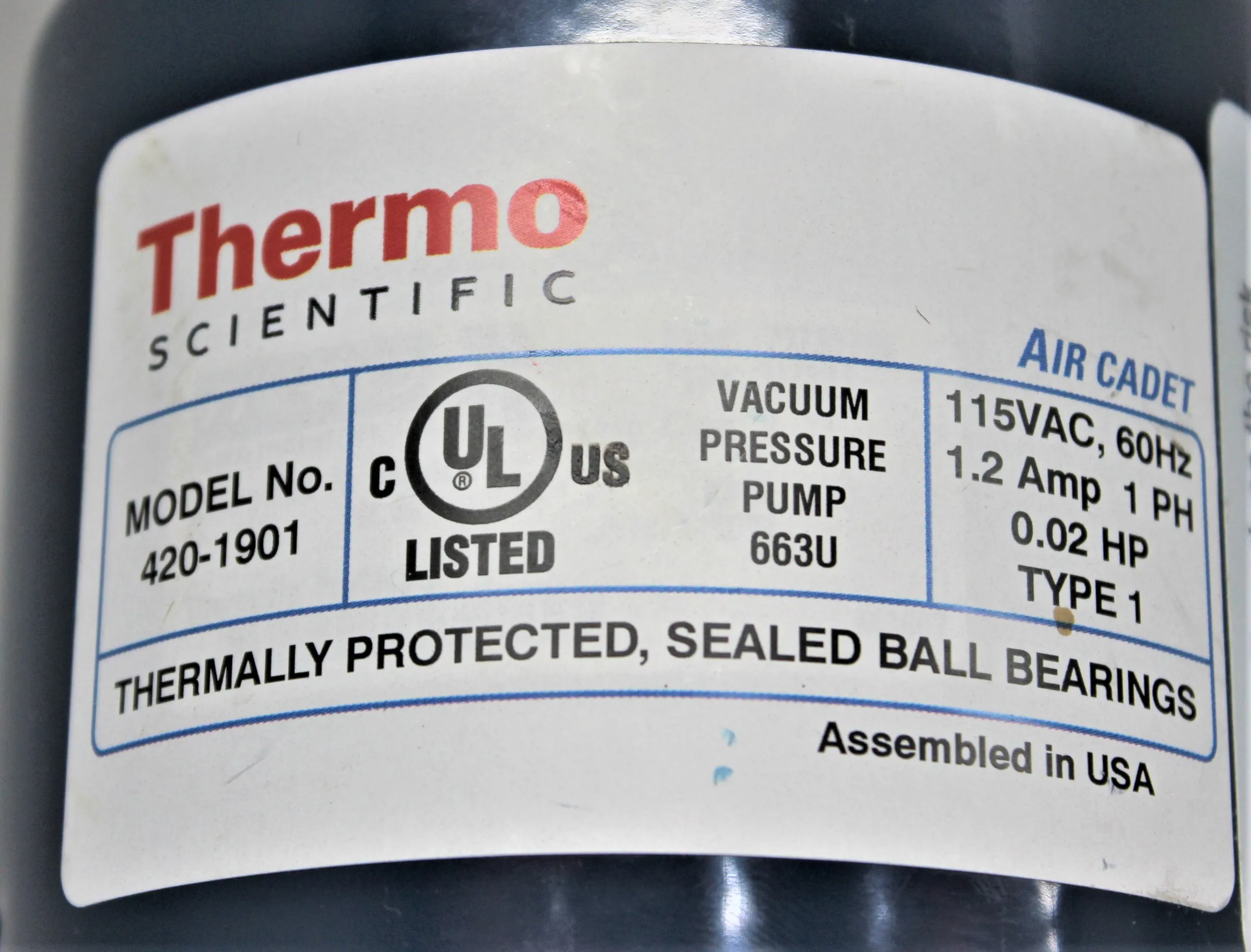 Thermo Scientific Vacuum Pressure Pump Air Cadet 663U