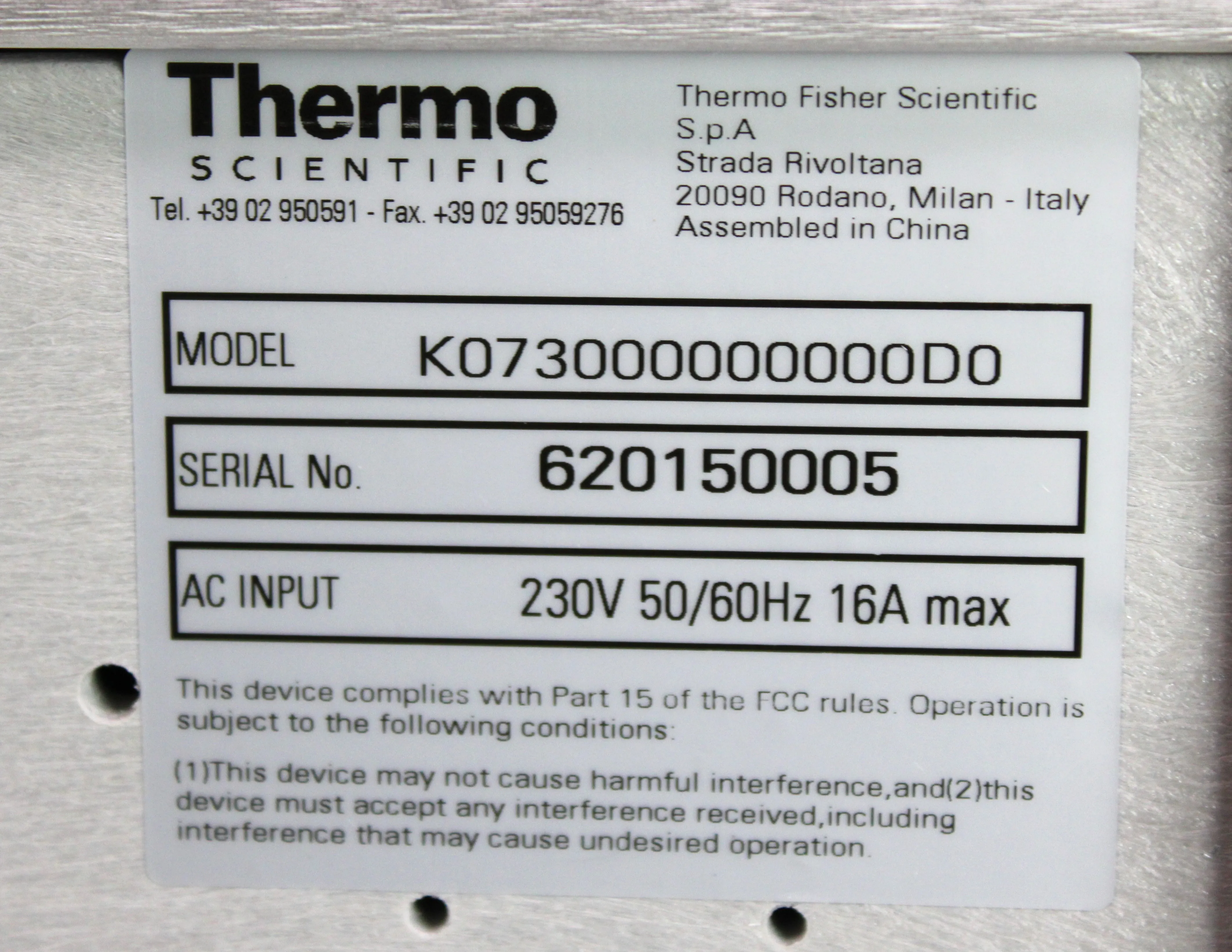 Thermo Fisher Scientific Trace GC Ultra Gas Chromatograph