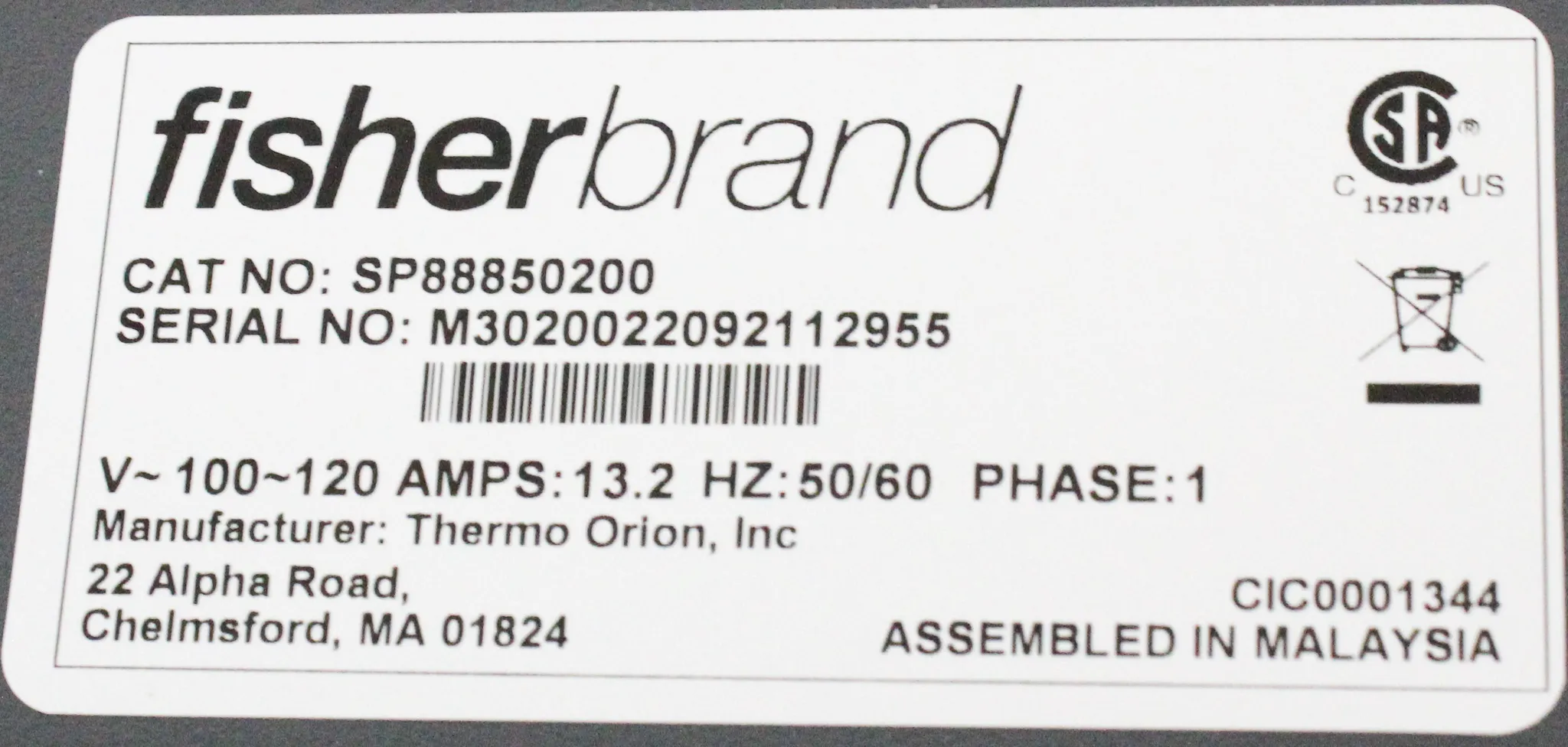 Fisherbrand SP88850200 Ceramic Hot Plate Stirrer, Ambient to 400C