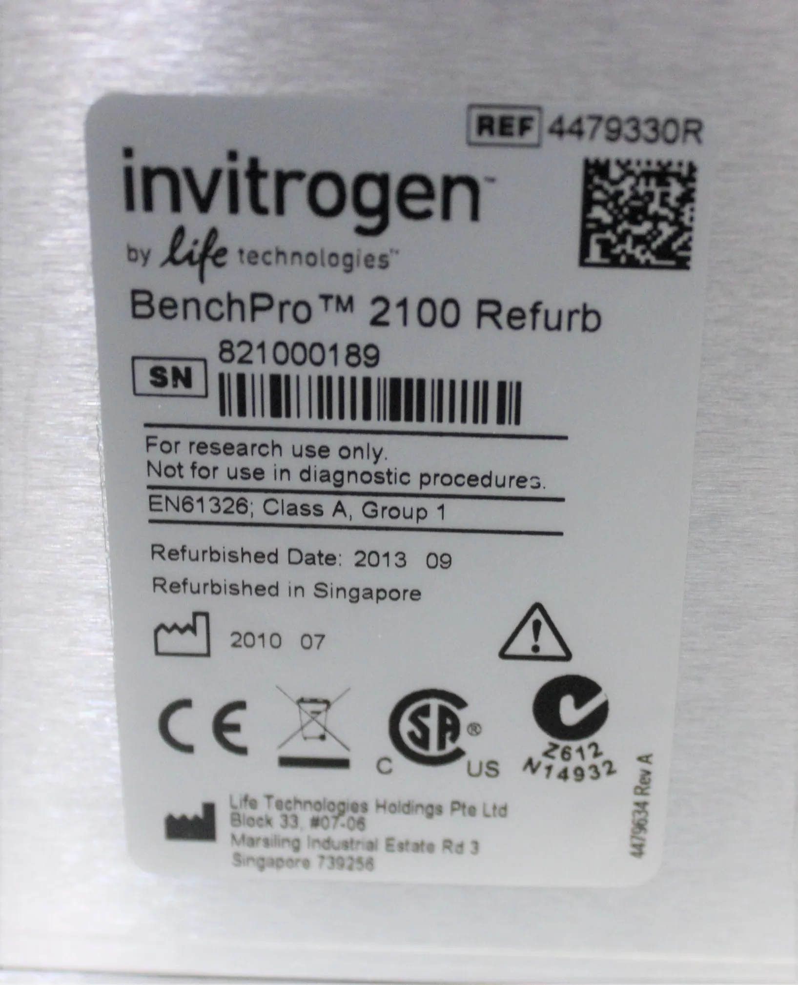 Invitrogen BenchPro 2100 DNA Purification System