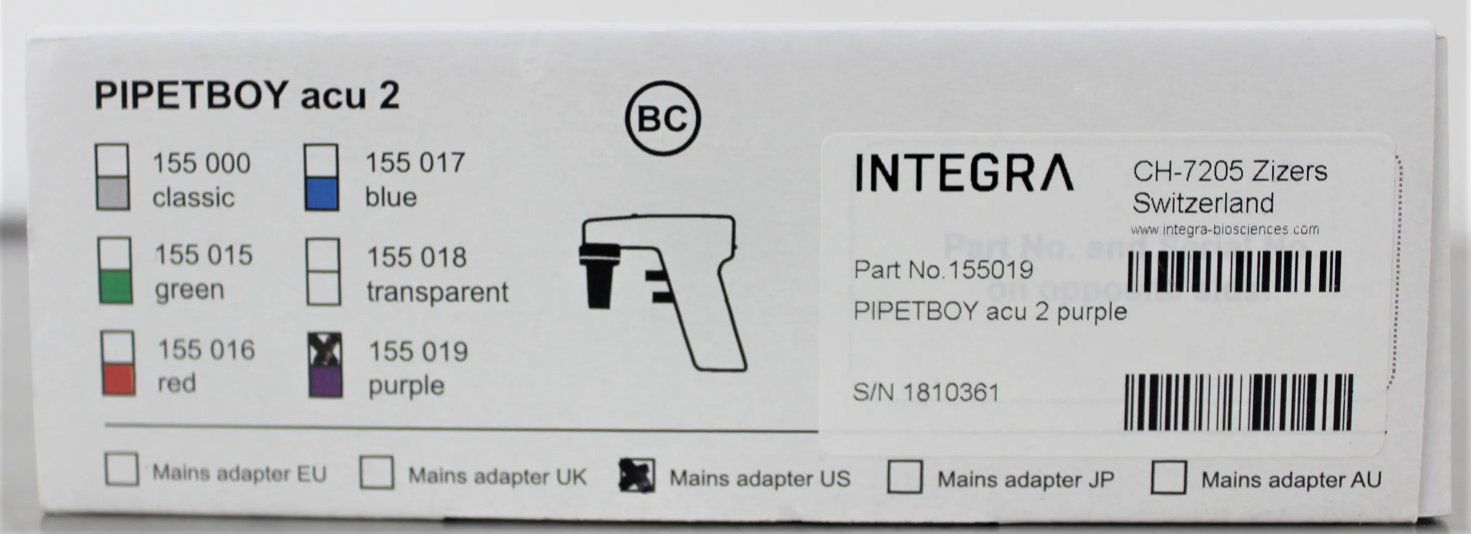 Integra Biosciences Pipetboy 2 - Used Laboratory Pipettor