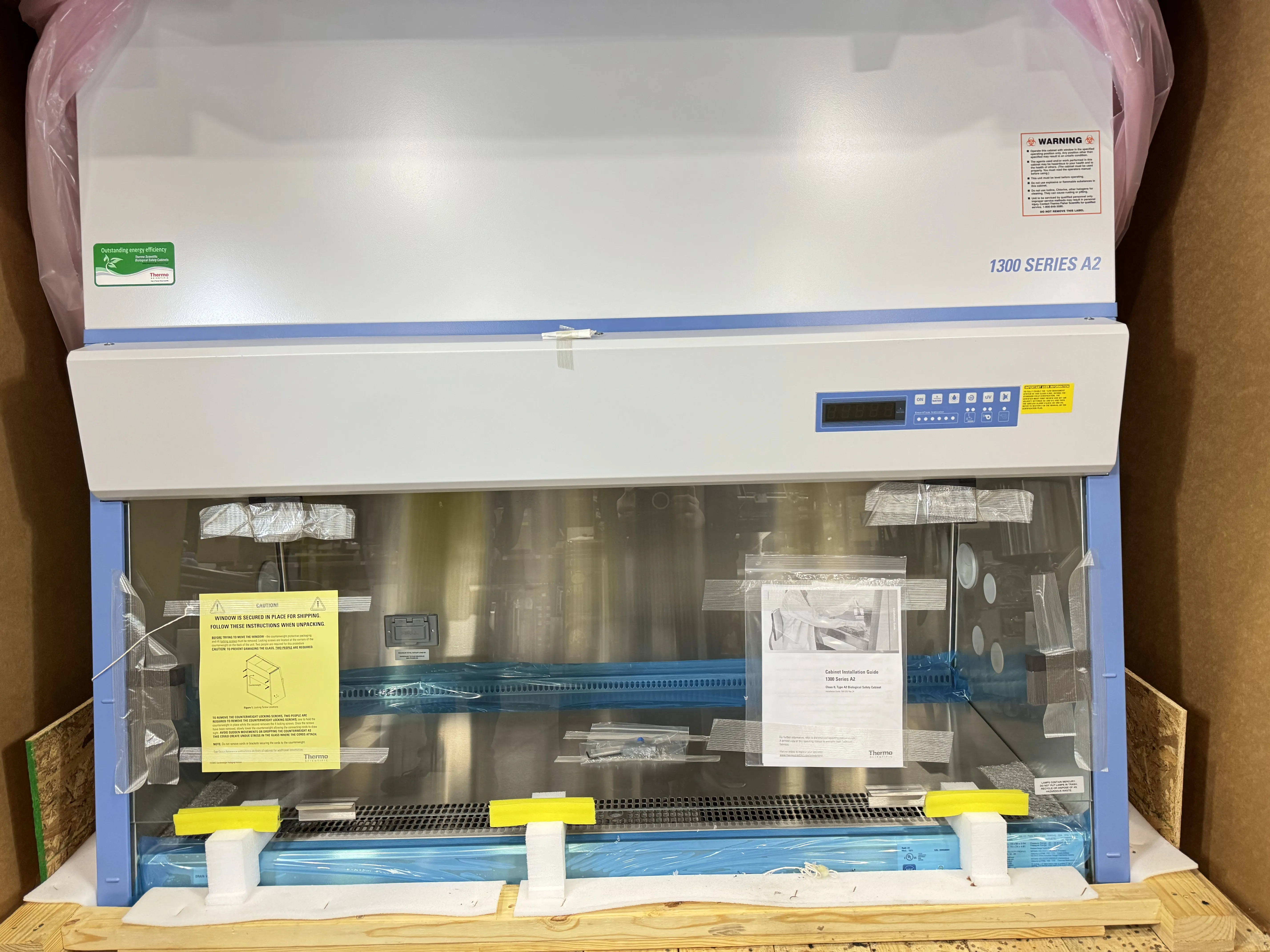 ThermoFisher 1300 Series Class II, Type A2 Biological Safety Cabinet with Stand and UV Light