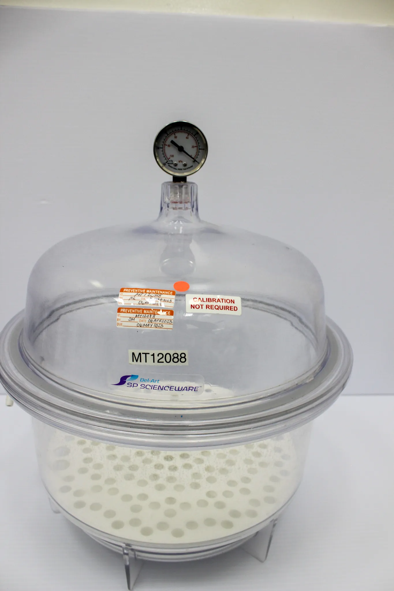 Bel-Art SP Scienceware F42400-2221 Round Vacuum Desiccator, 10L