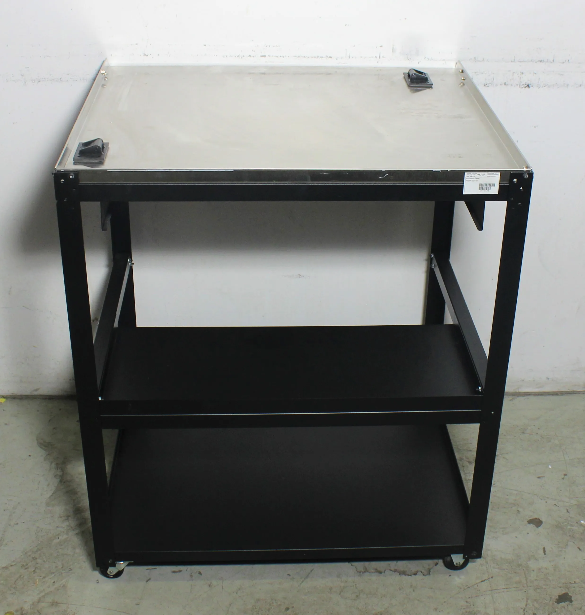 UVP Lab Table with Locking Casters, Stainless Steel Top - 98-0077-01 PCR Cabinet Workstation