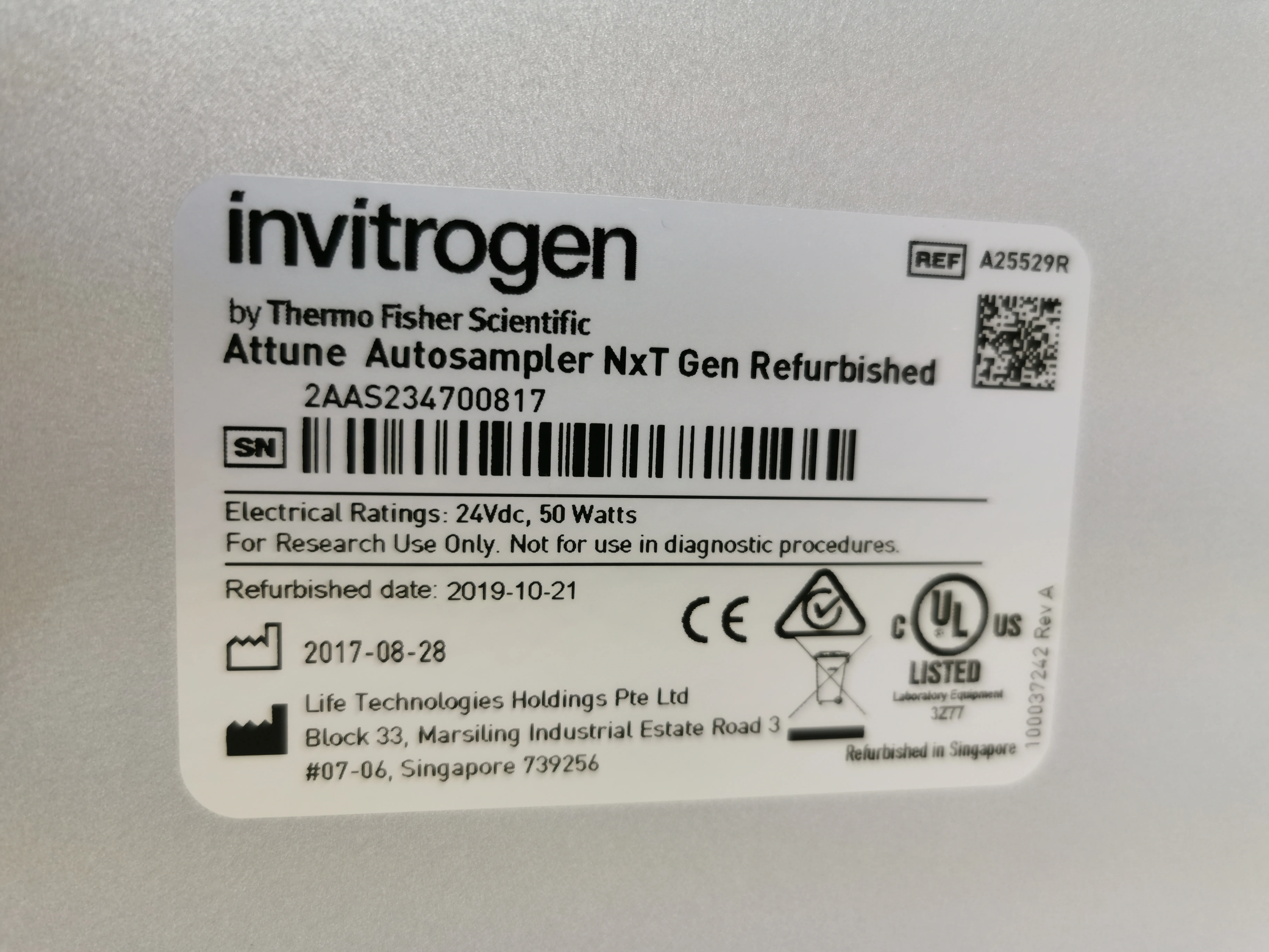 Invitrogen Attune NxT Gen Autosampler #A25529R Broad Compatibility