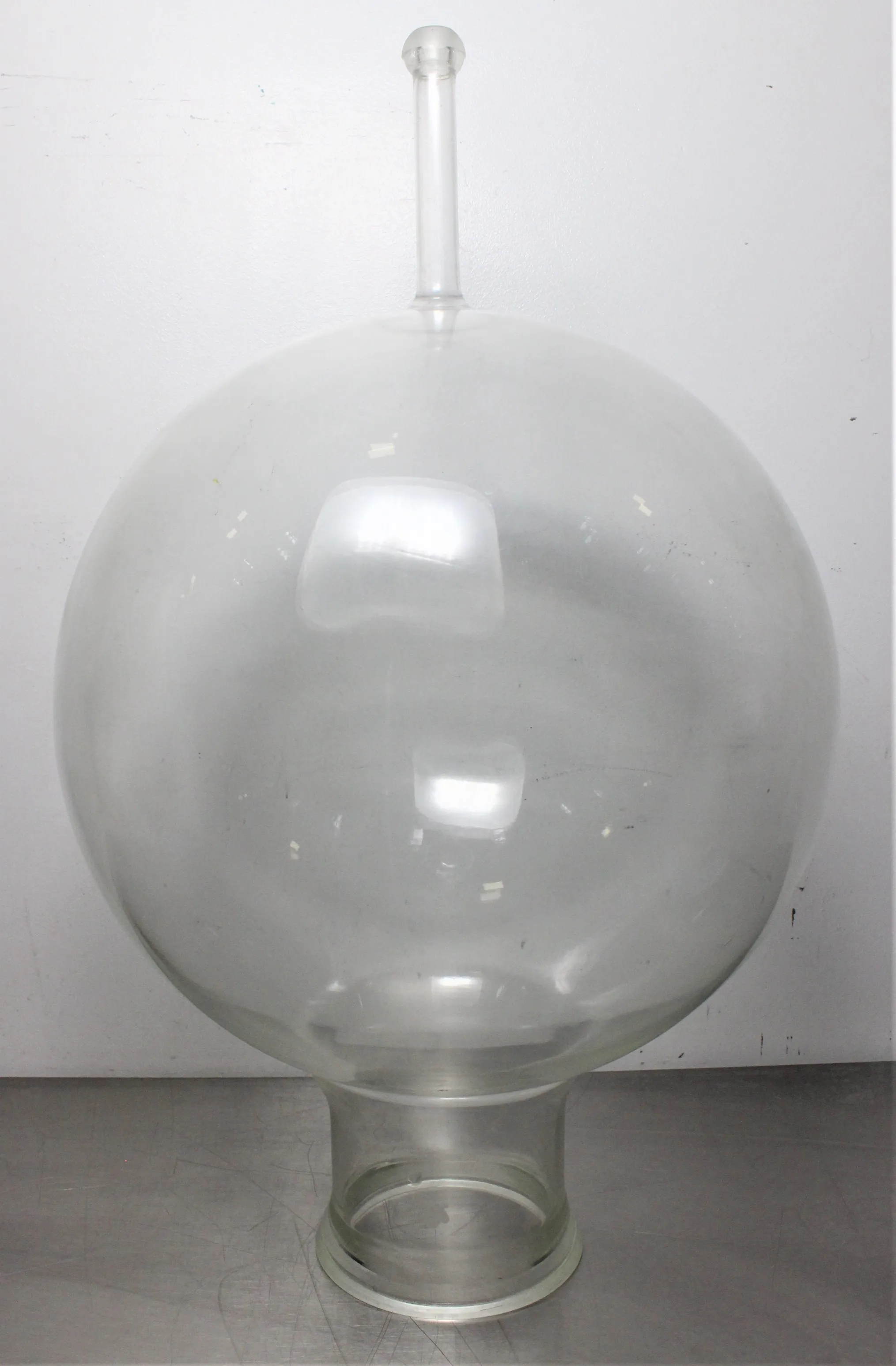 Kontes 15 Liter Round Bottom Boiling Flask w Inlet - Used Glassware Lab Equipment