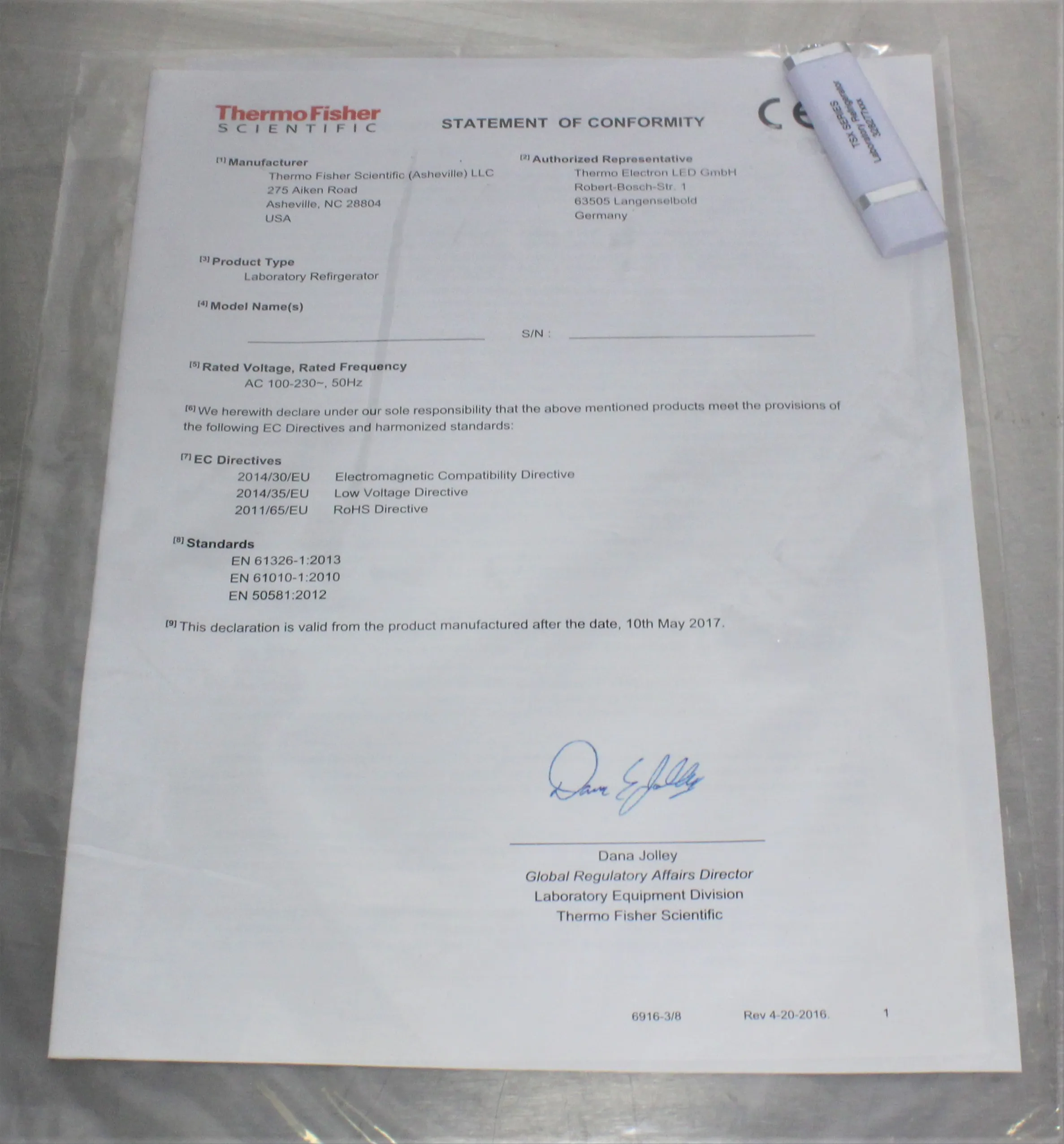 Thermo Scientific TSX505GA High-Performance Undercounter Lab Refrigerator